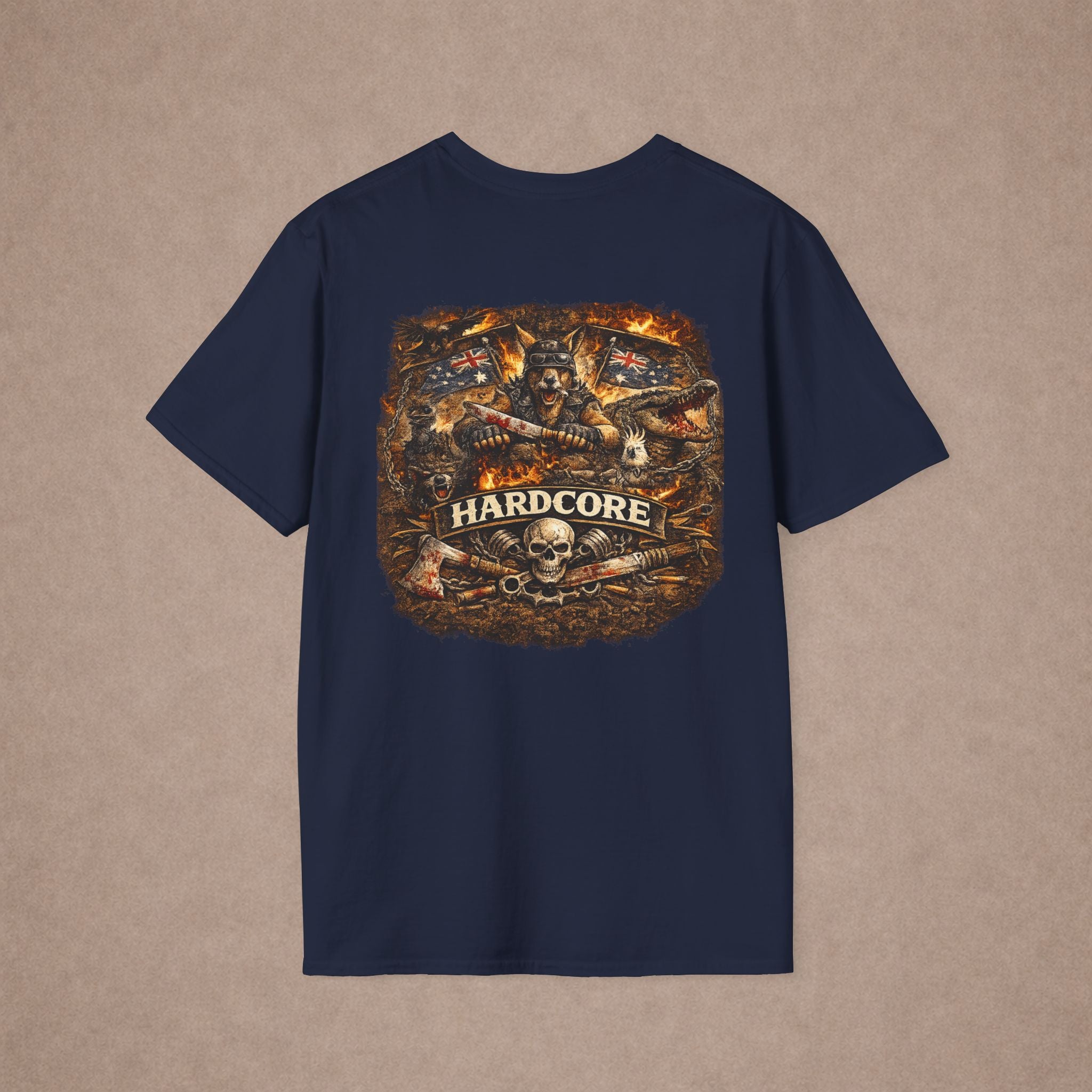 Hardcore Aussie Biker Tshirt