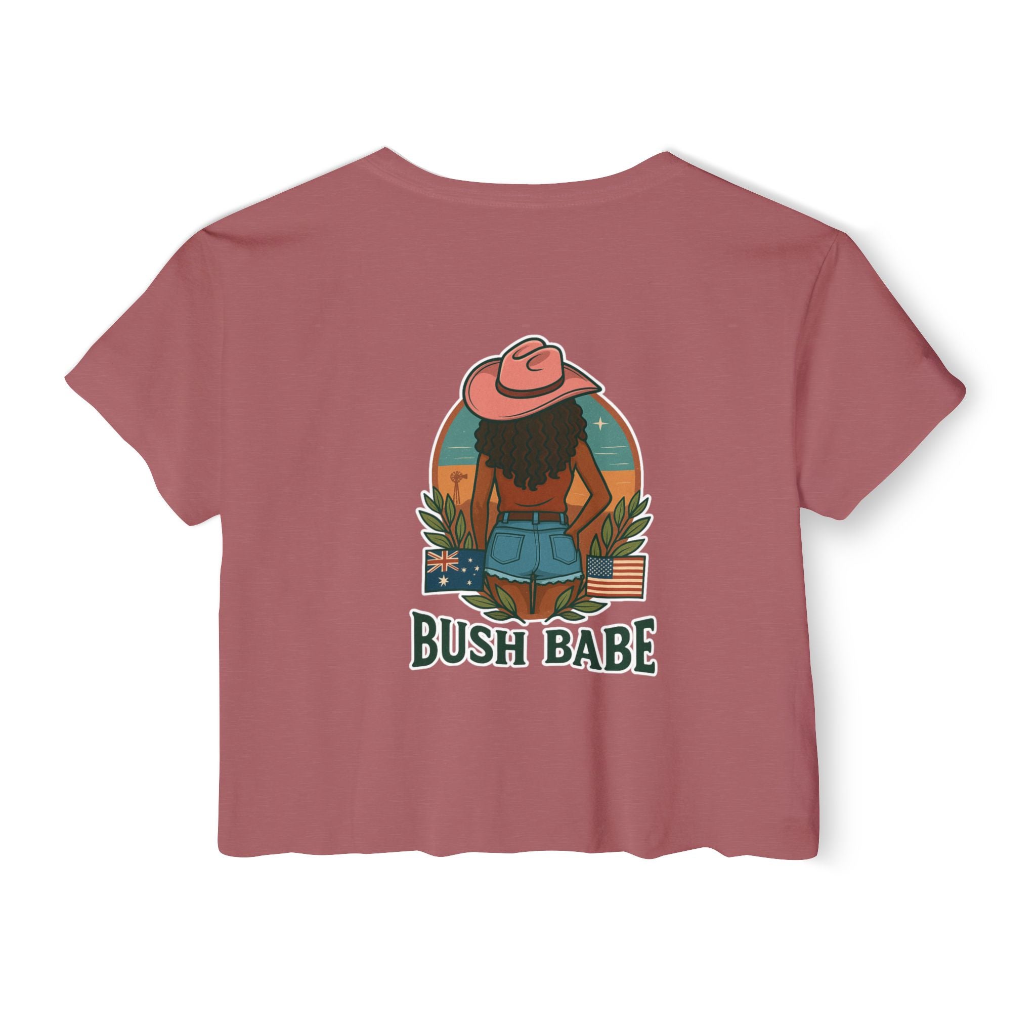 Bush Babe Crop Top Curly