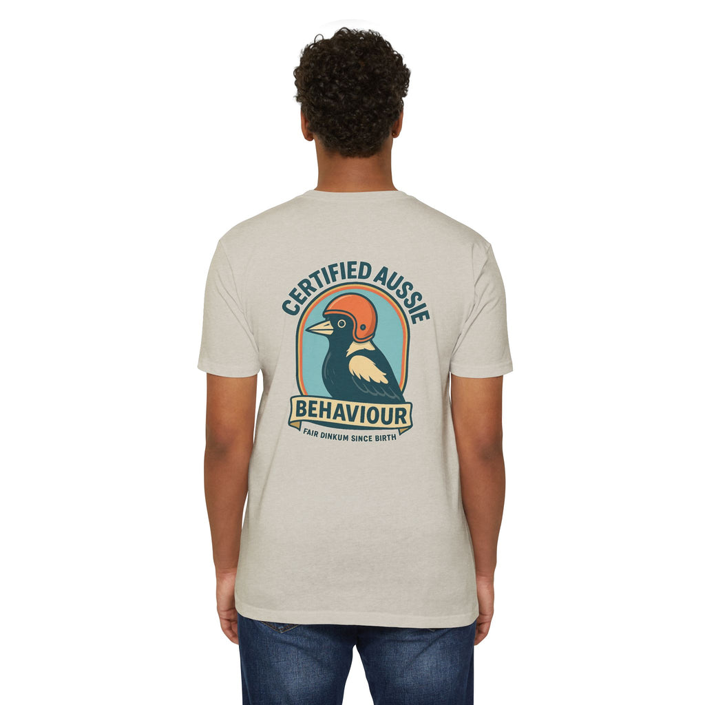 Certified Aussie Behaviour Tee- Magpie Attack