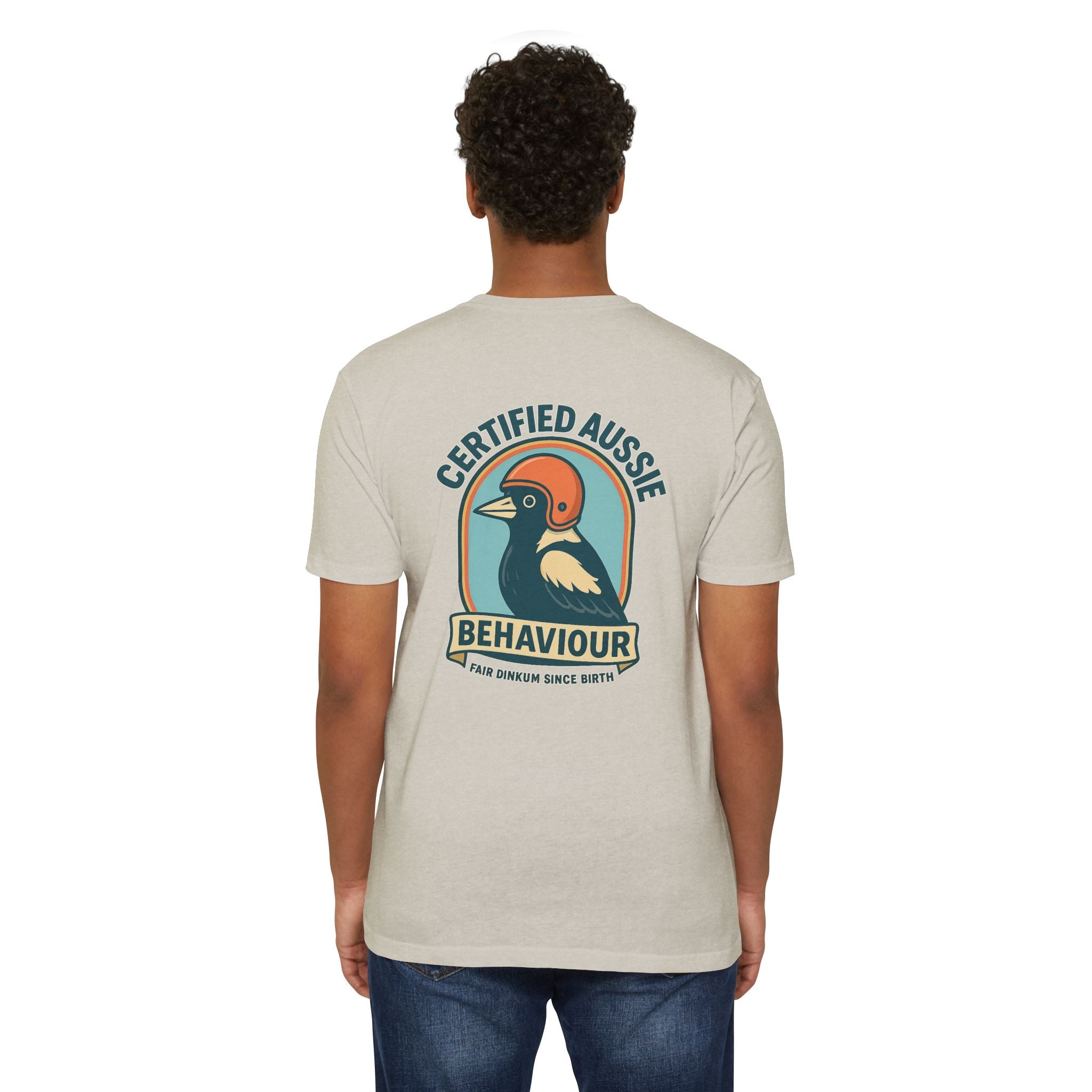Certified Aussie Behaviour Tee- Magpie Attack