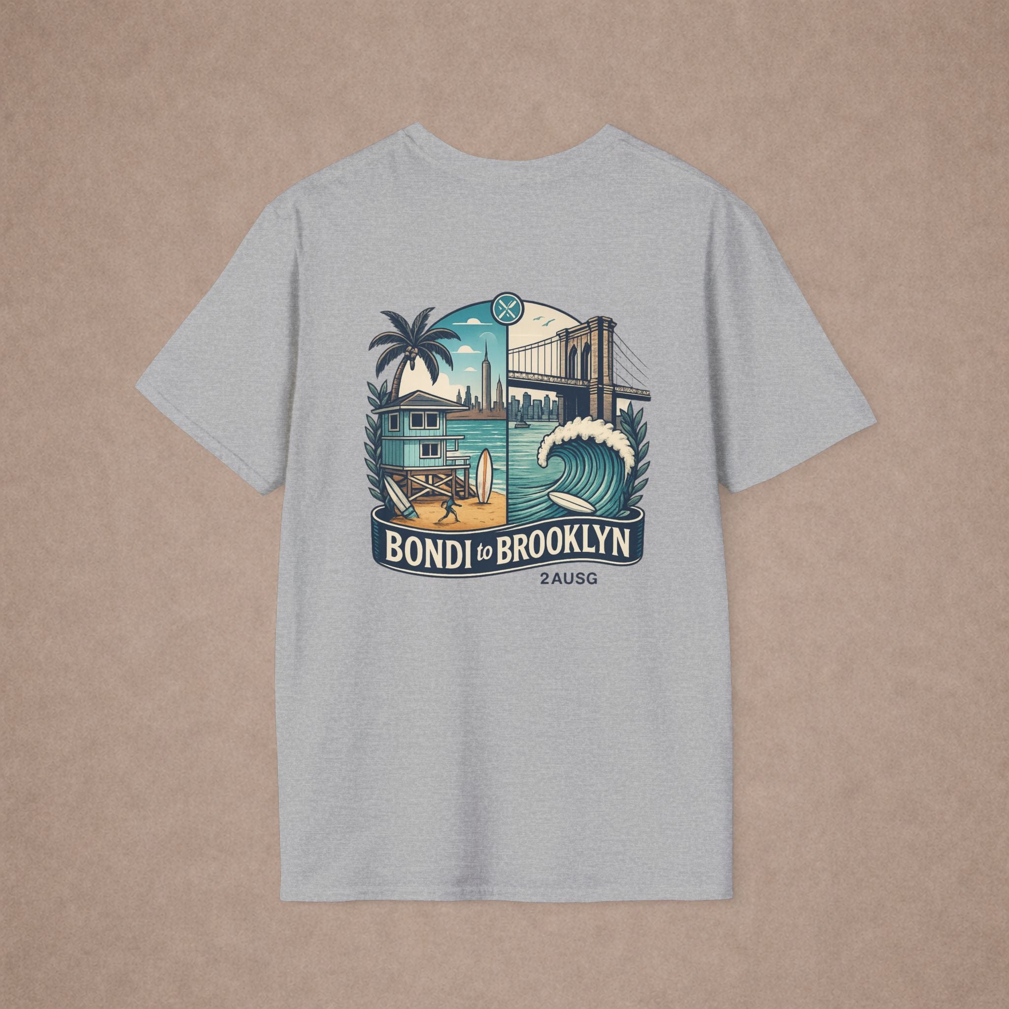 Bondi to Brooklyn Urban city Tshirt