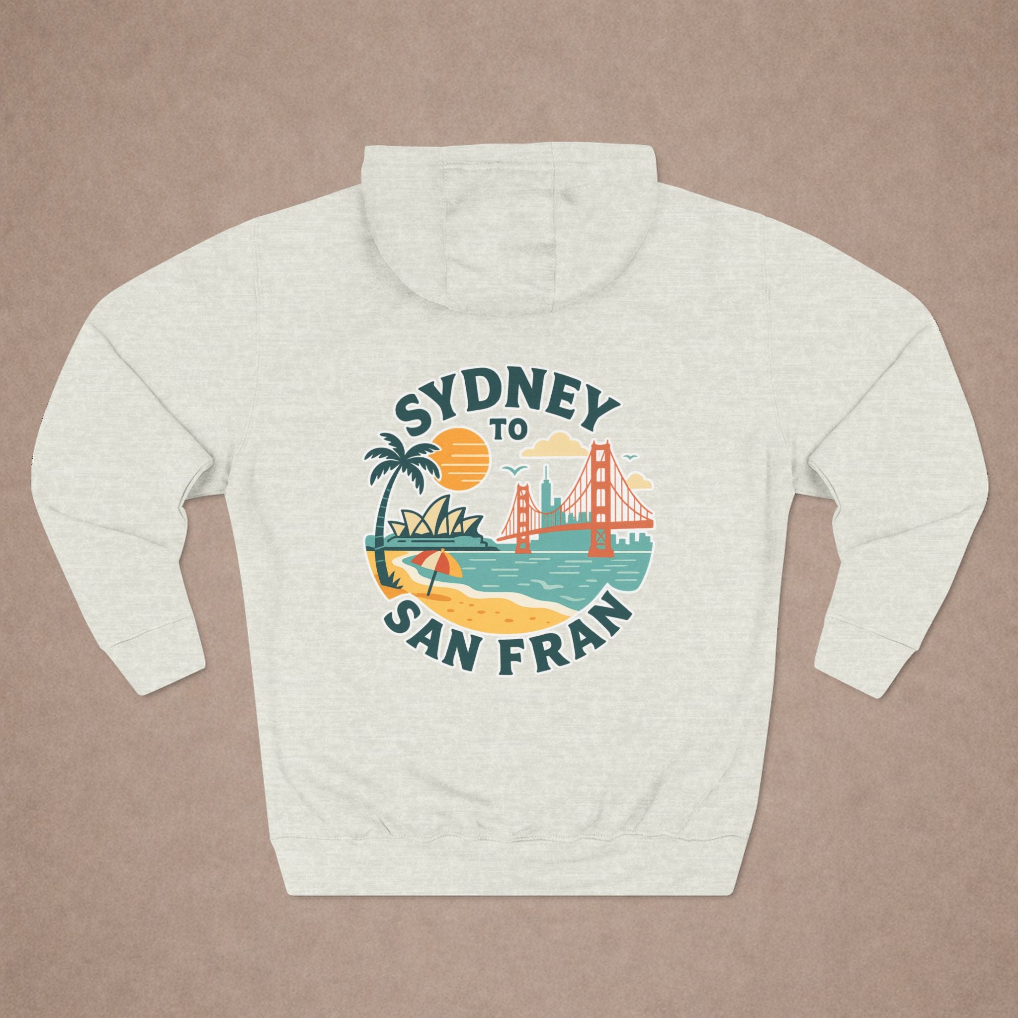 Urban City  Design Sydney to San Fran Hoodie