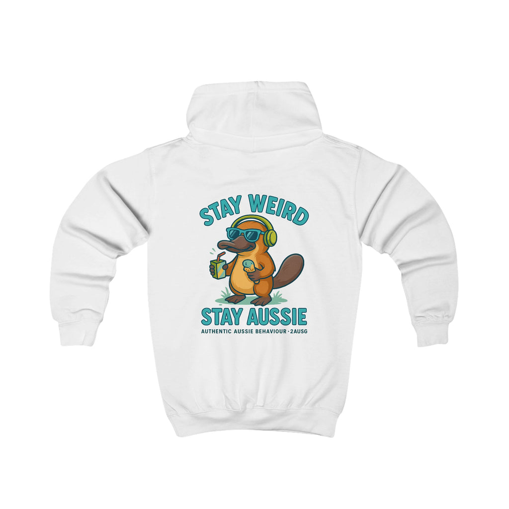 Stay Weird, Stay Aussie Kids Hoodie