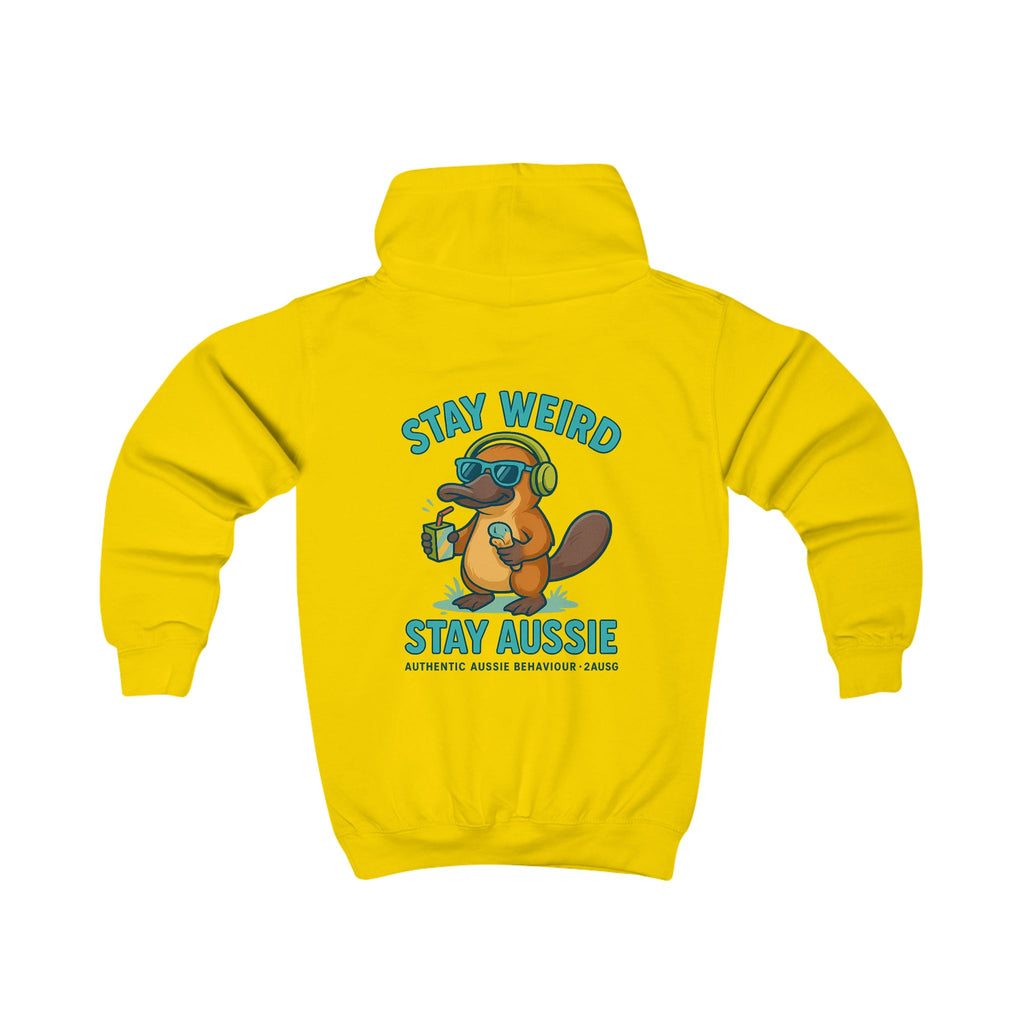 Stay Weird, Stay Aussie Kids Hoodie