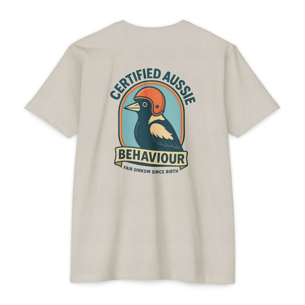 Certified Aussie Behaviour Tee- Magpie Attack