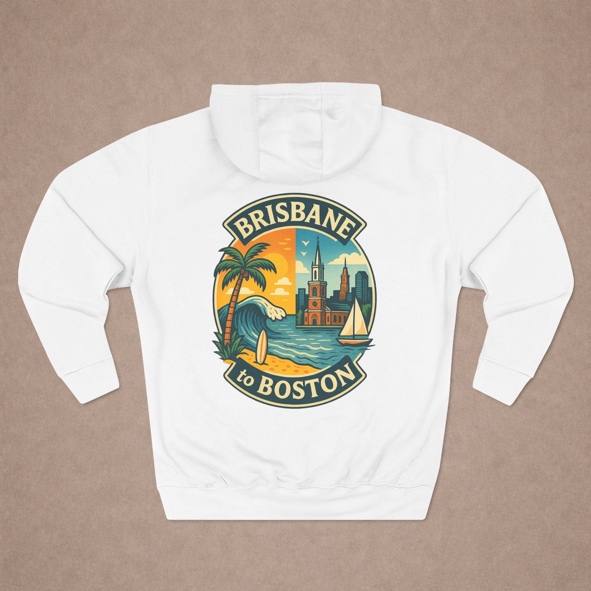 Urban City Designn - Bondi Beach to Boston Hoodie