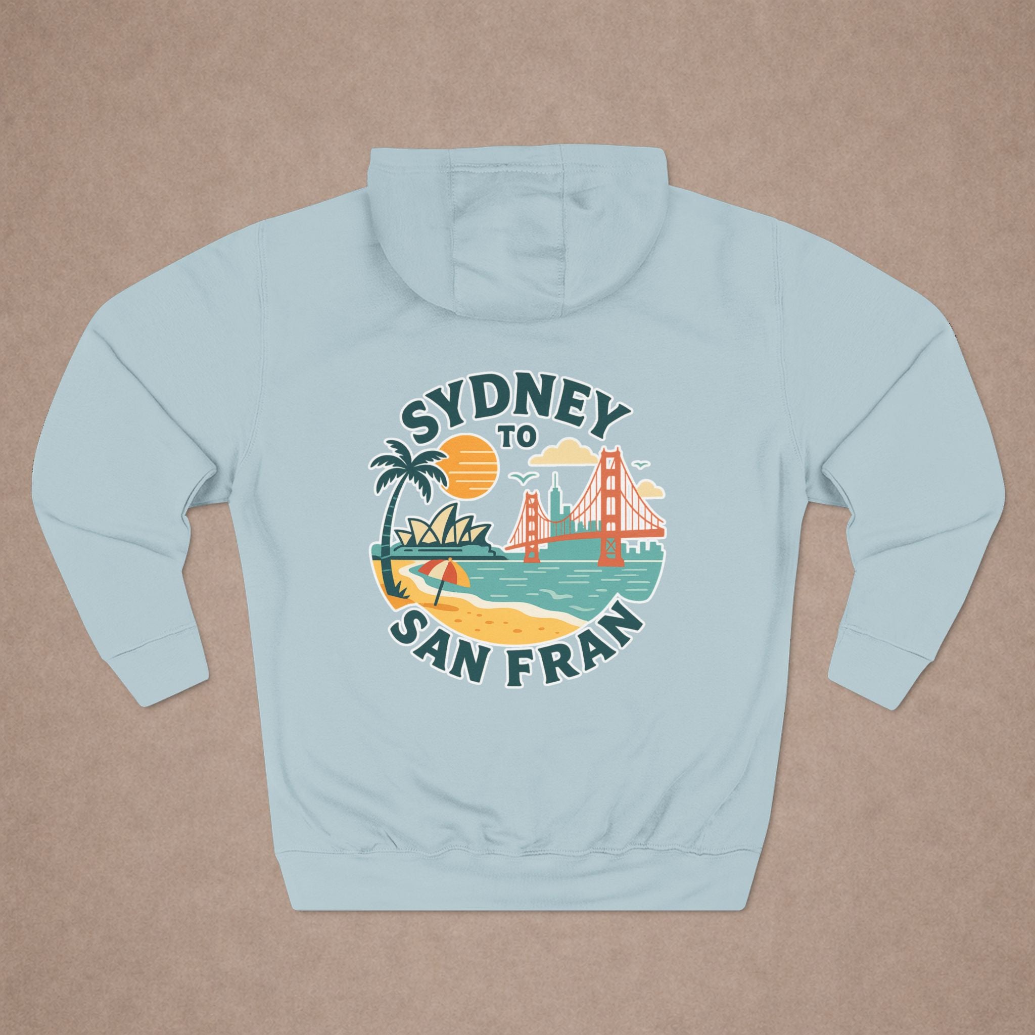 Urban City  Design Sydney to San Fran Hoodie