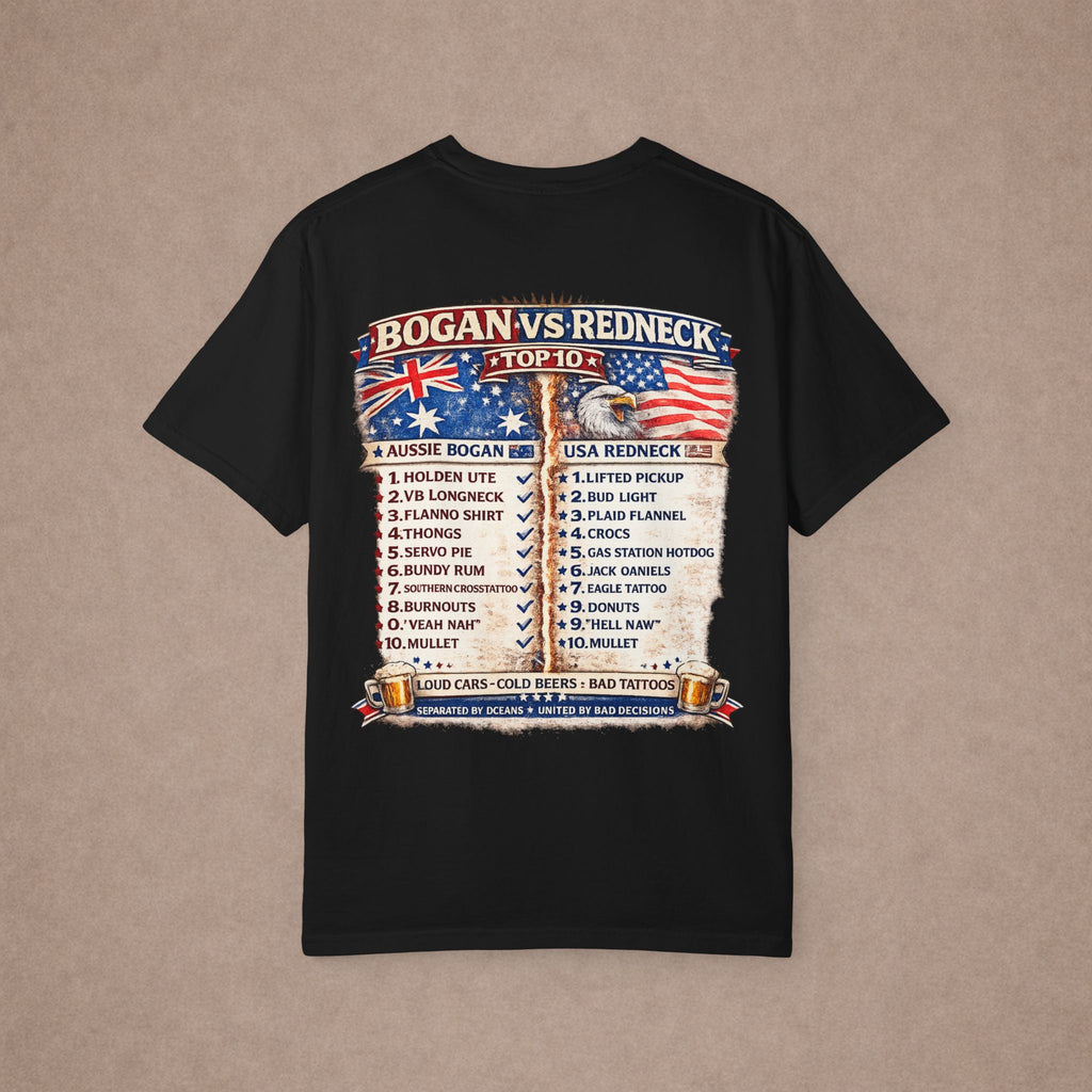 T-Shirt — "Bogan vs Redneck"