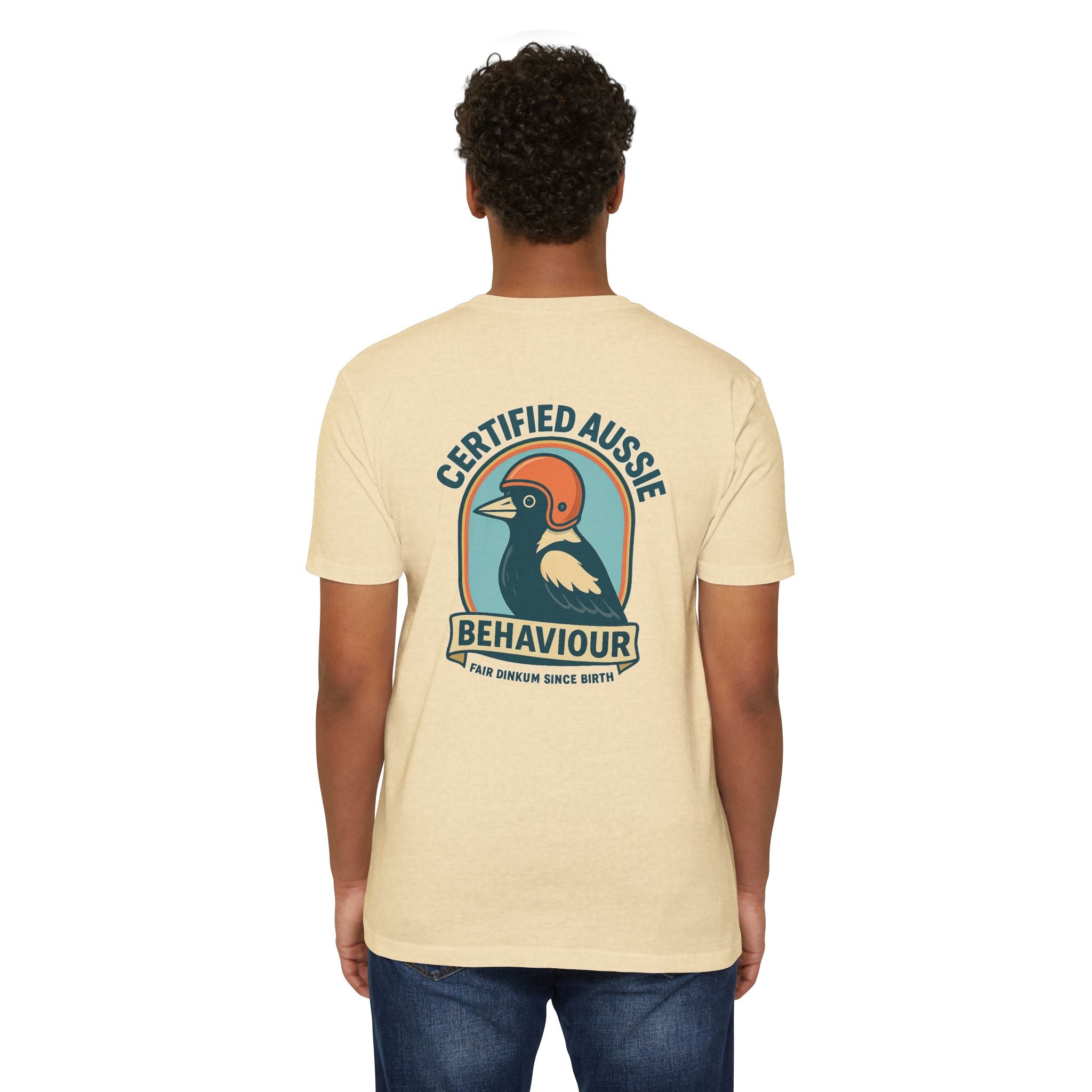 Certified Aussie Behaviour Tee- Magpie Attack