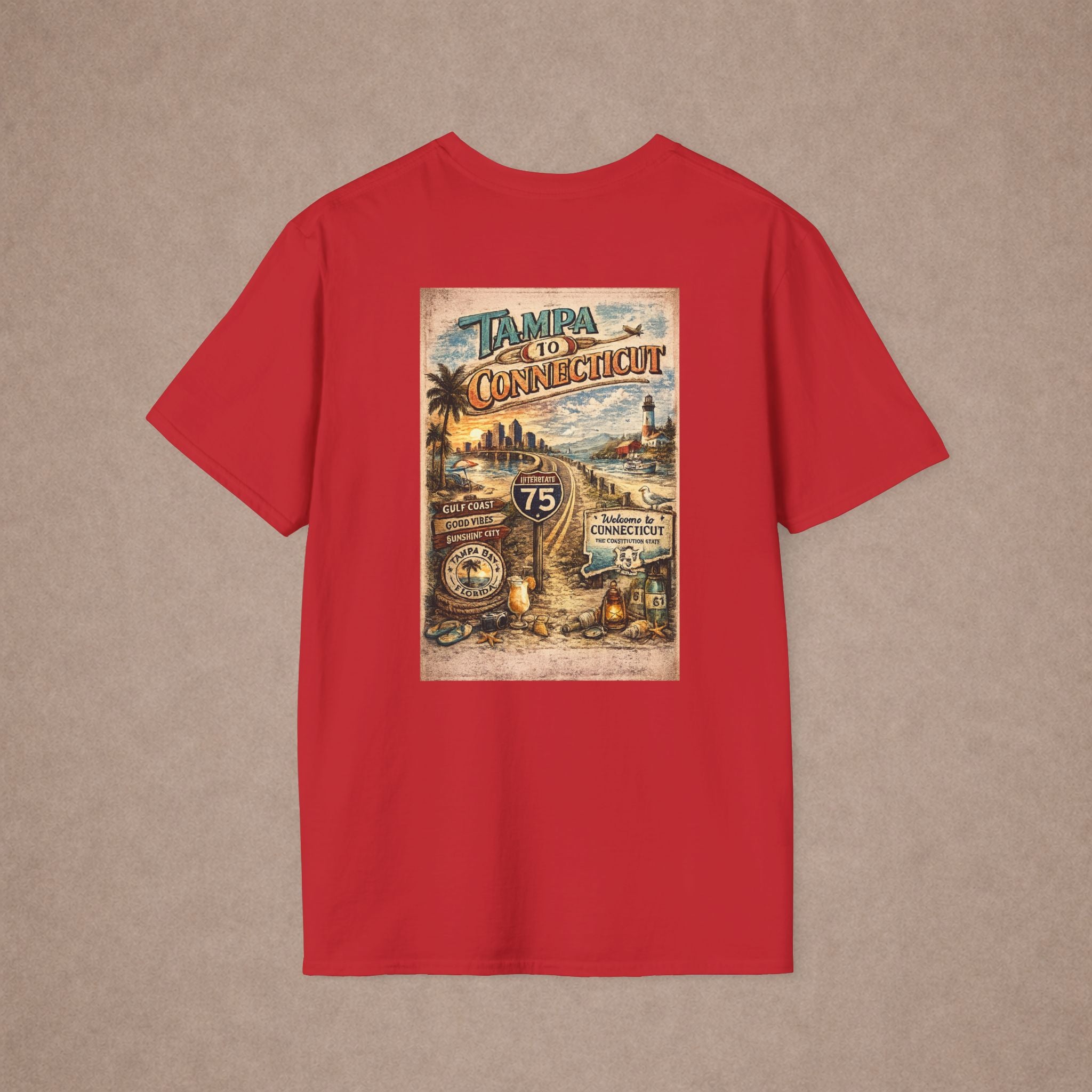 Tampa to Conneticut Tshirt