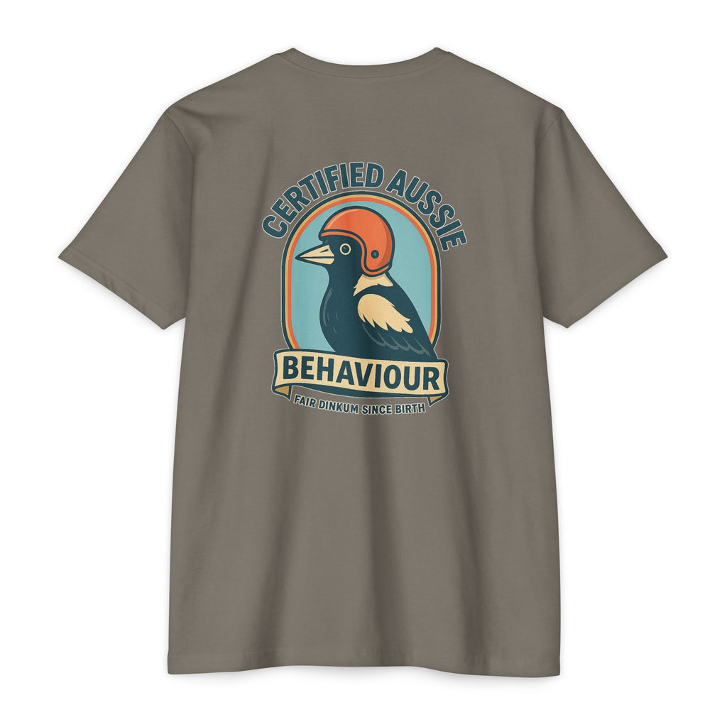 Certified Aussie Behaviour Tee- Magpie Attack