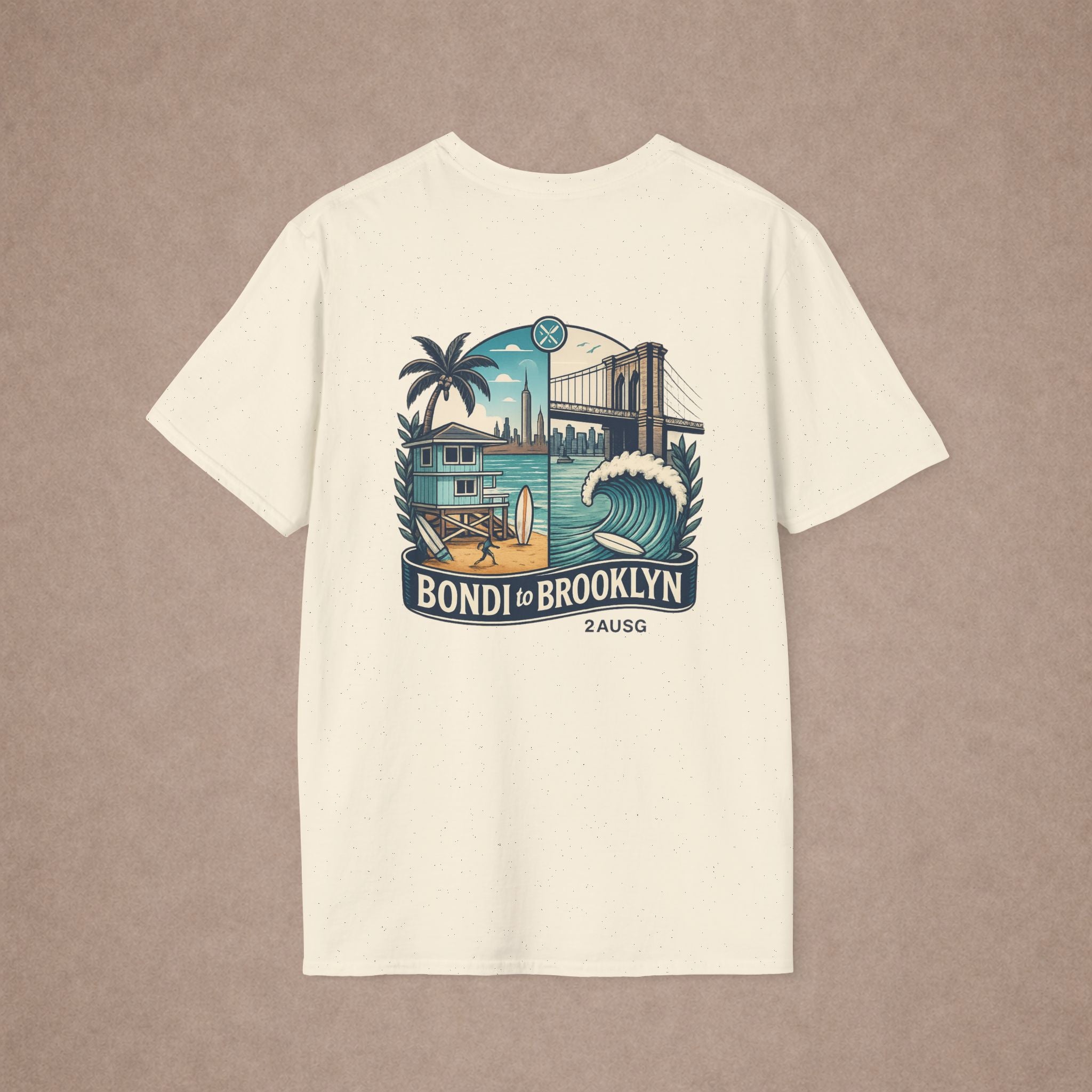 Bondi to Brooklyn Urban city Tshirt