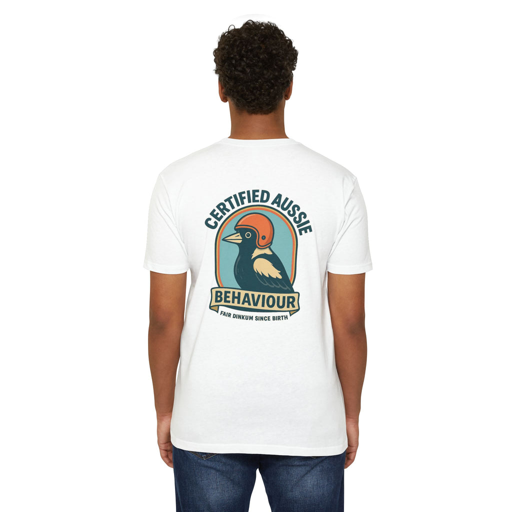 Certified Aussie Behaviour Tee- Magpie Attack