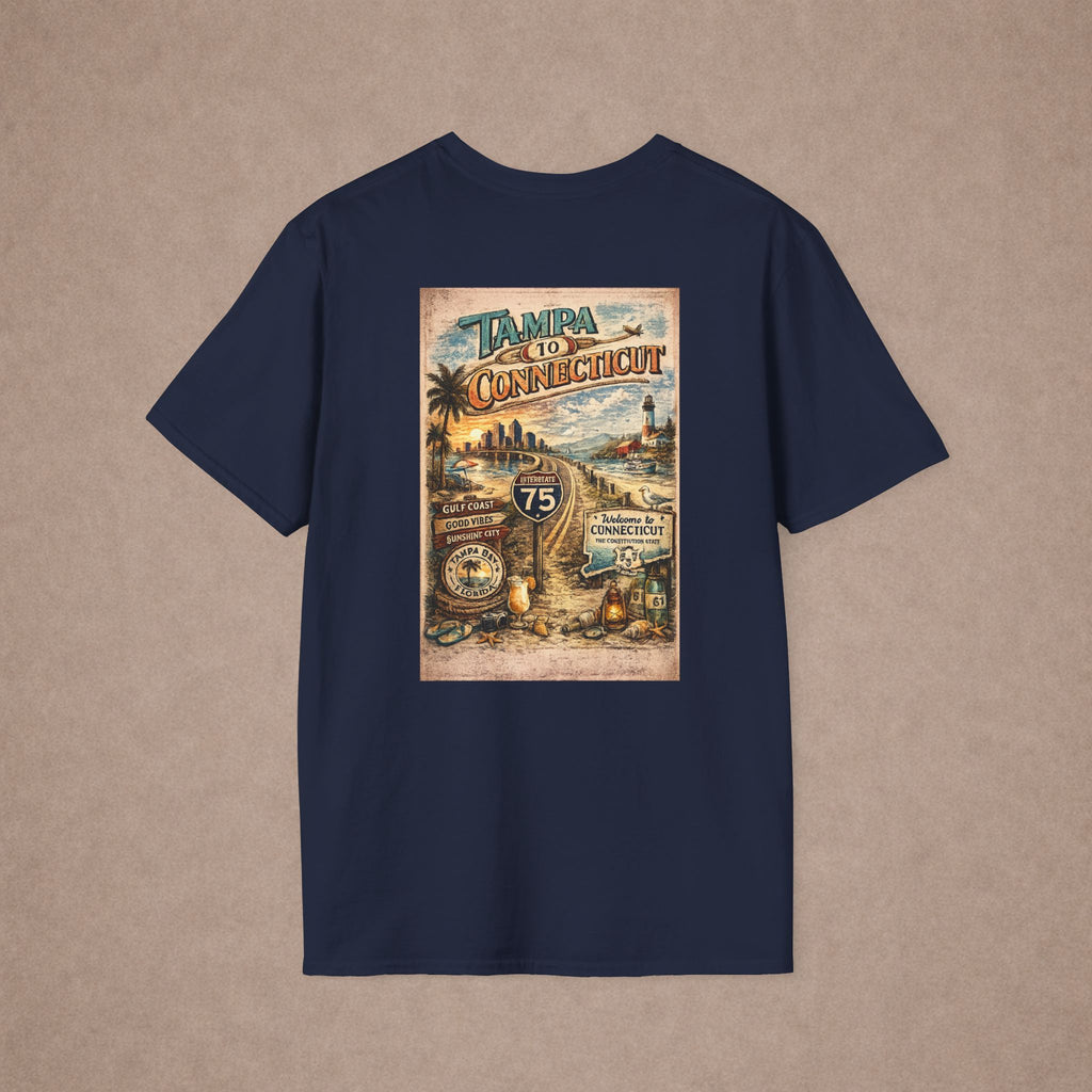 Tampa to Conneticut Tshirt