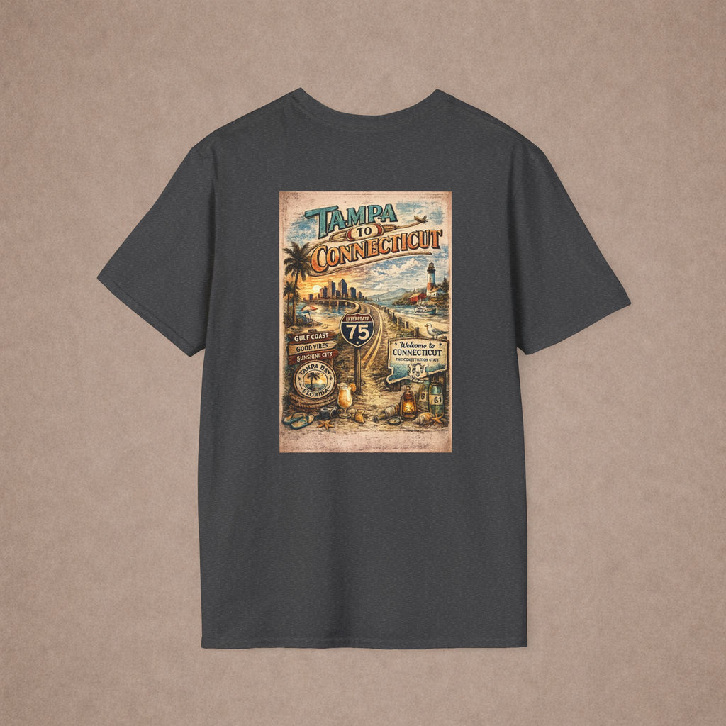 Tampa to Conneticut Tshirt