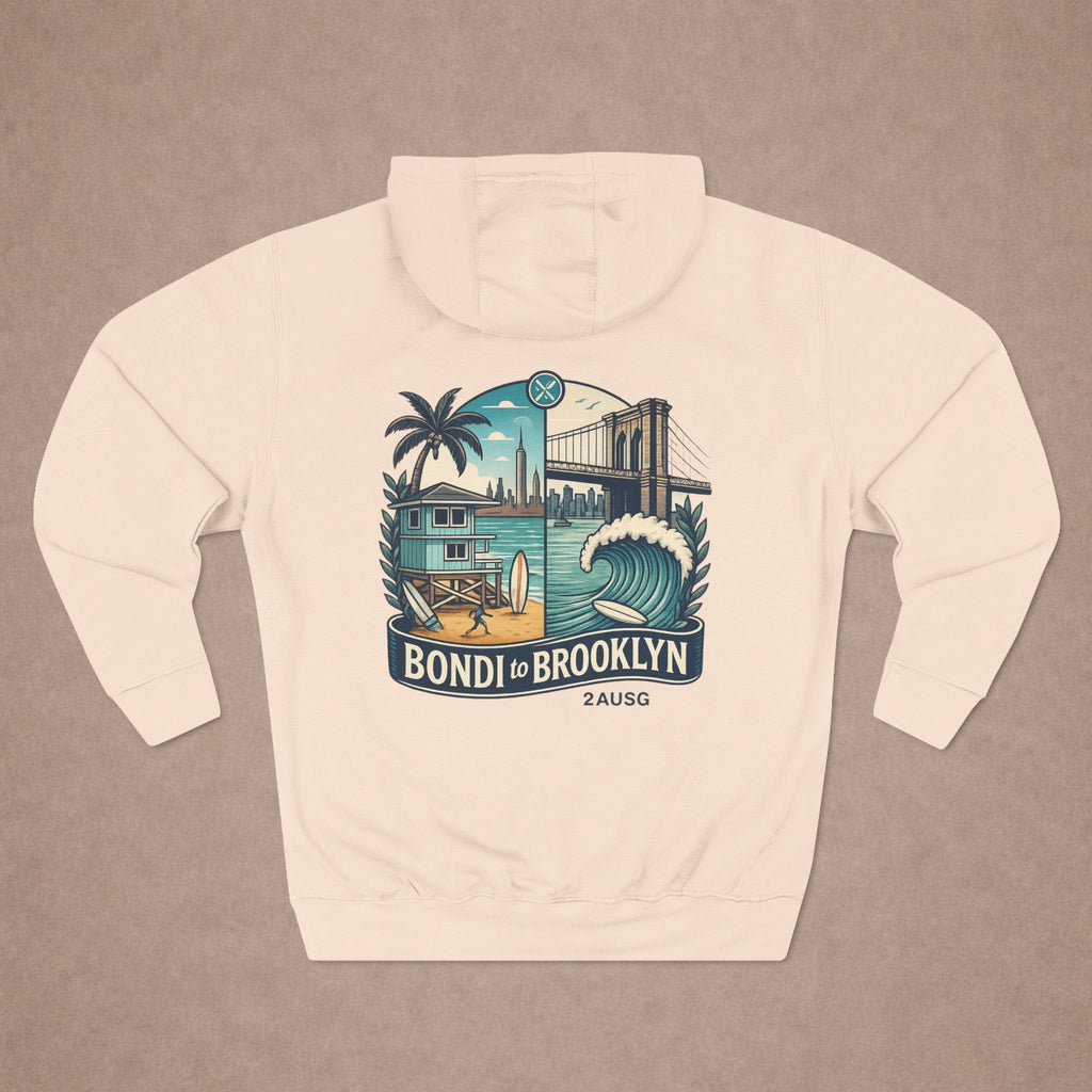 Urban City Designs, Brooklyn to Bondi Hoodie