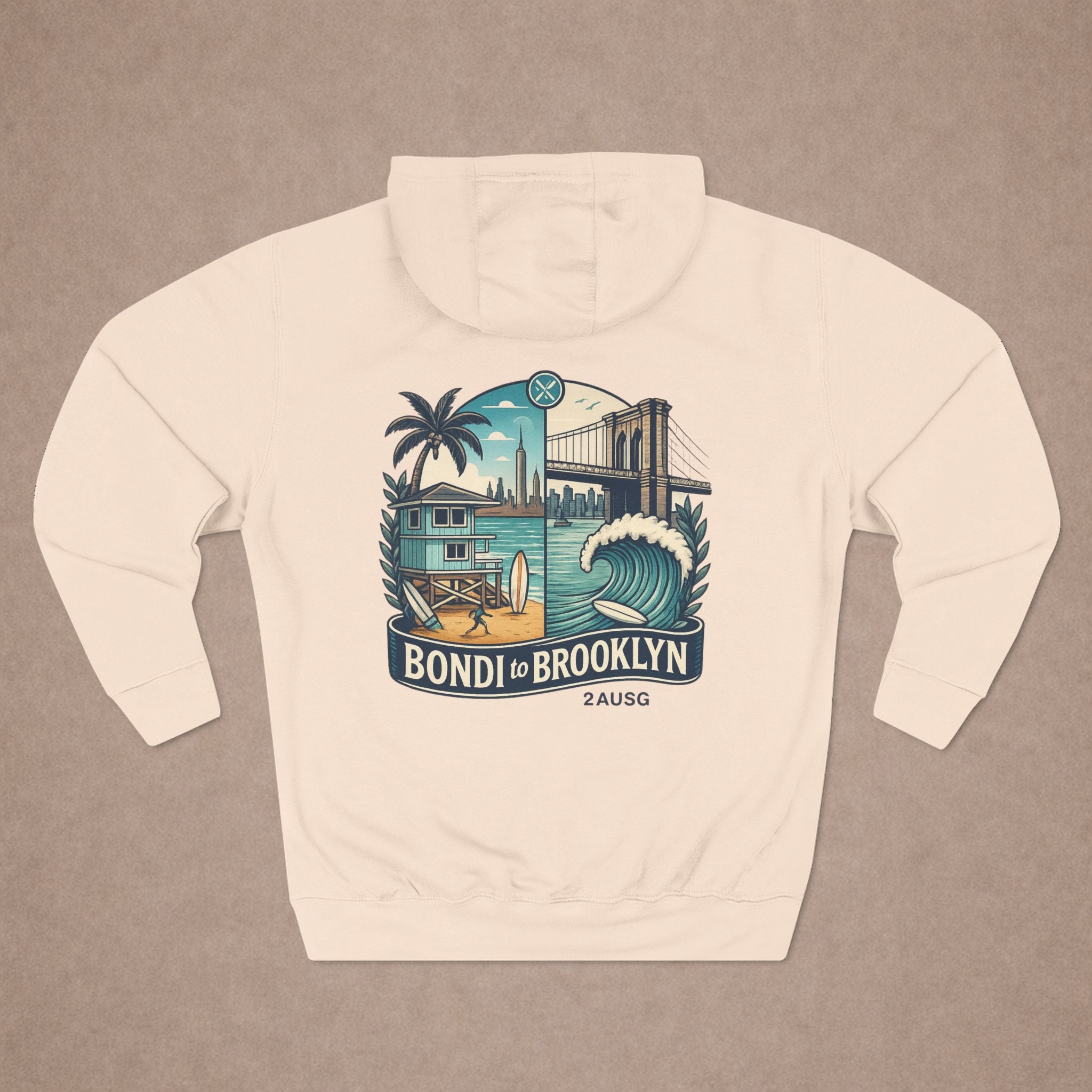 Urban City Designs, Brooklyn to Bondi Hoodie