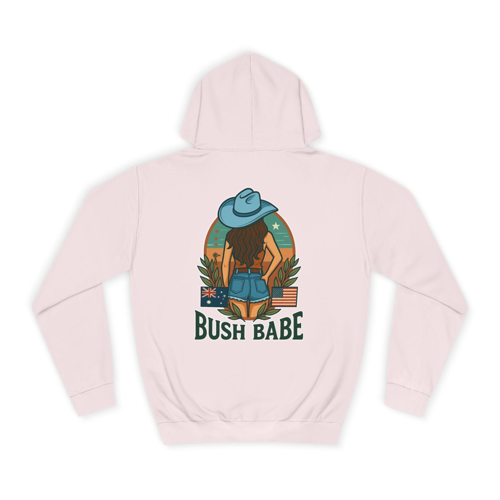 College Hoodie - Bush Babe Brunette Design