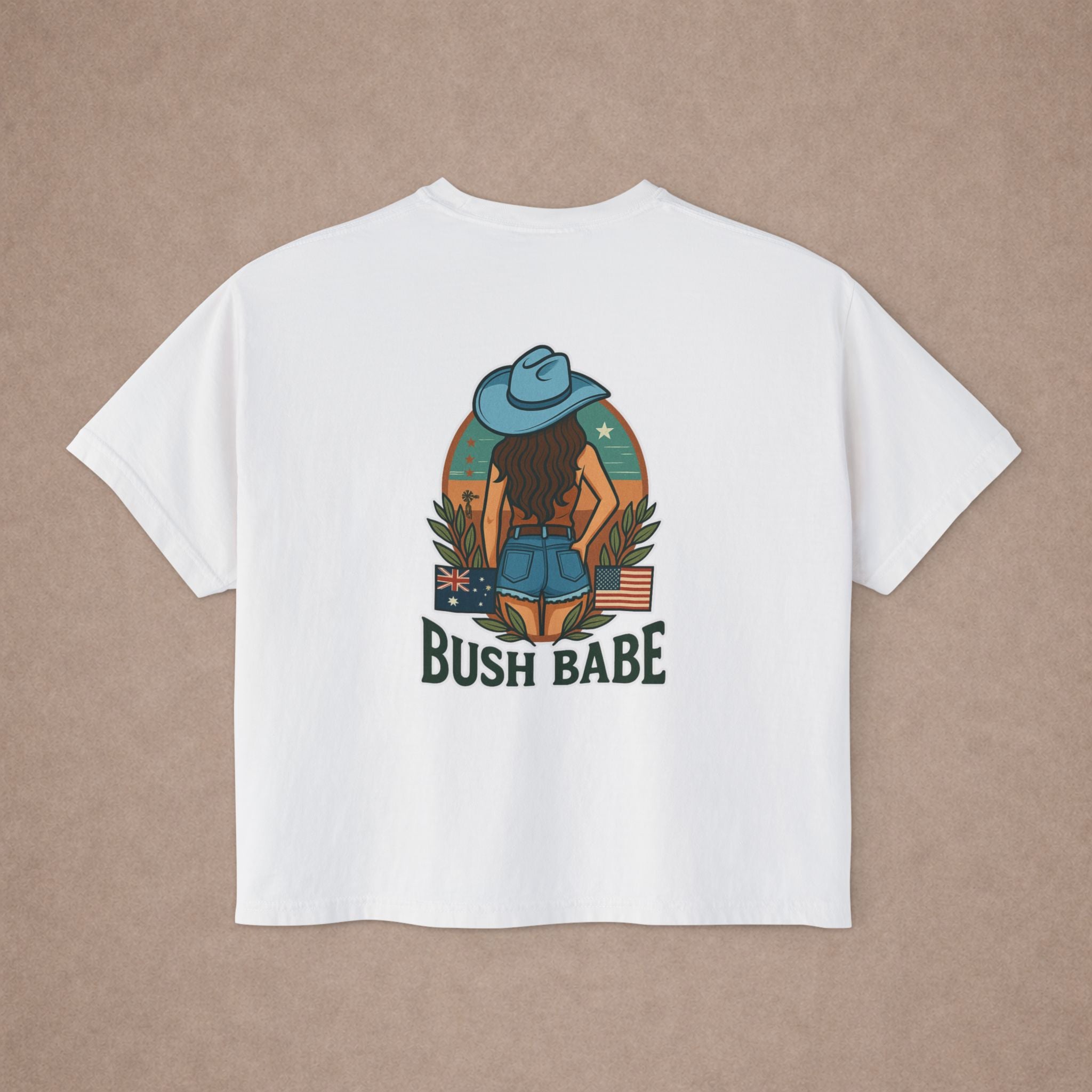 Bush Babe Brunette Crop Top