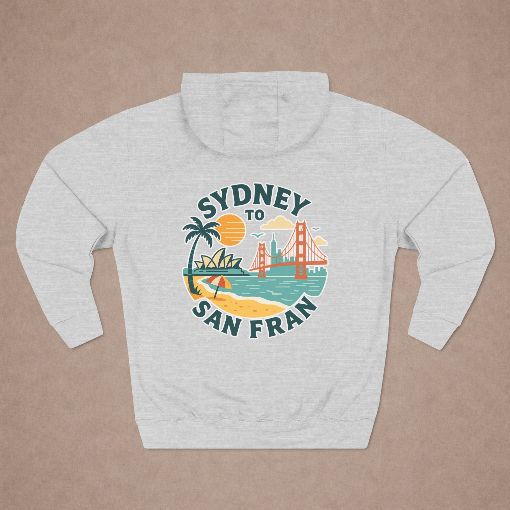 Urban City  Design Sydney to San Fran Hoodie