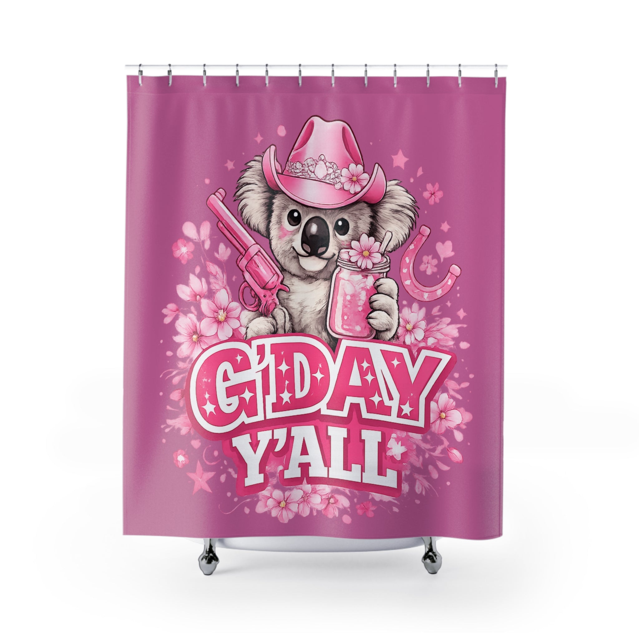 G'day Y'all Koala Shower Curtain