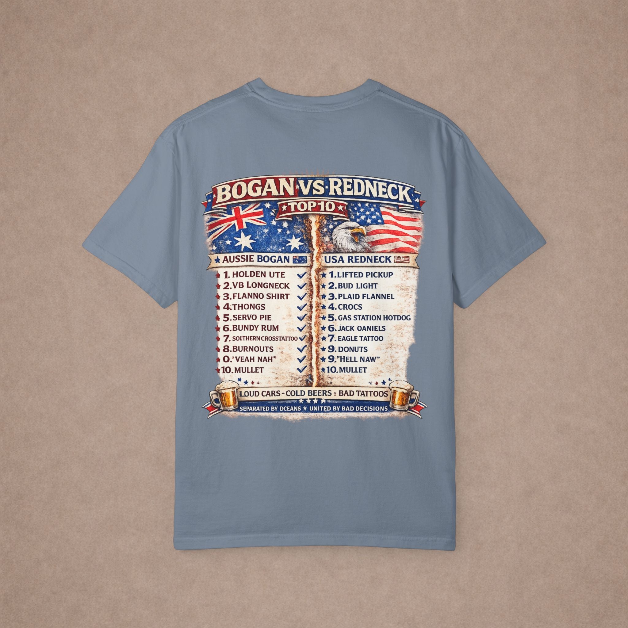 T-Shirt — "Bogan vs Redneck"