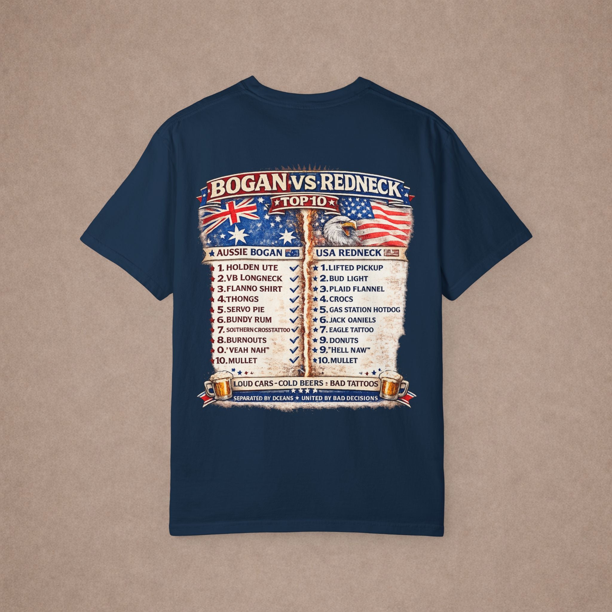 T-Shirt — "Bogan vs Redneck"