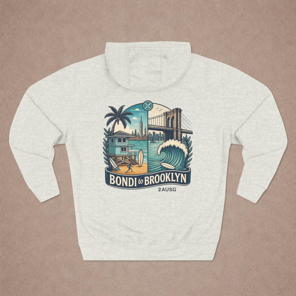Urban City Designs, Brooklyn to Bondi Hoodie