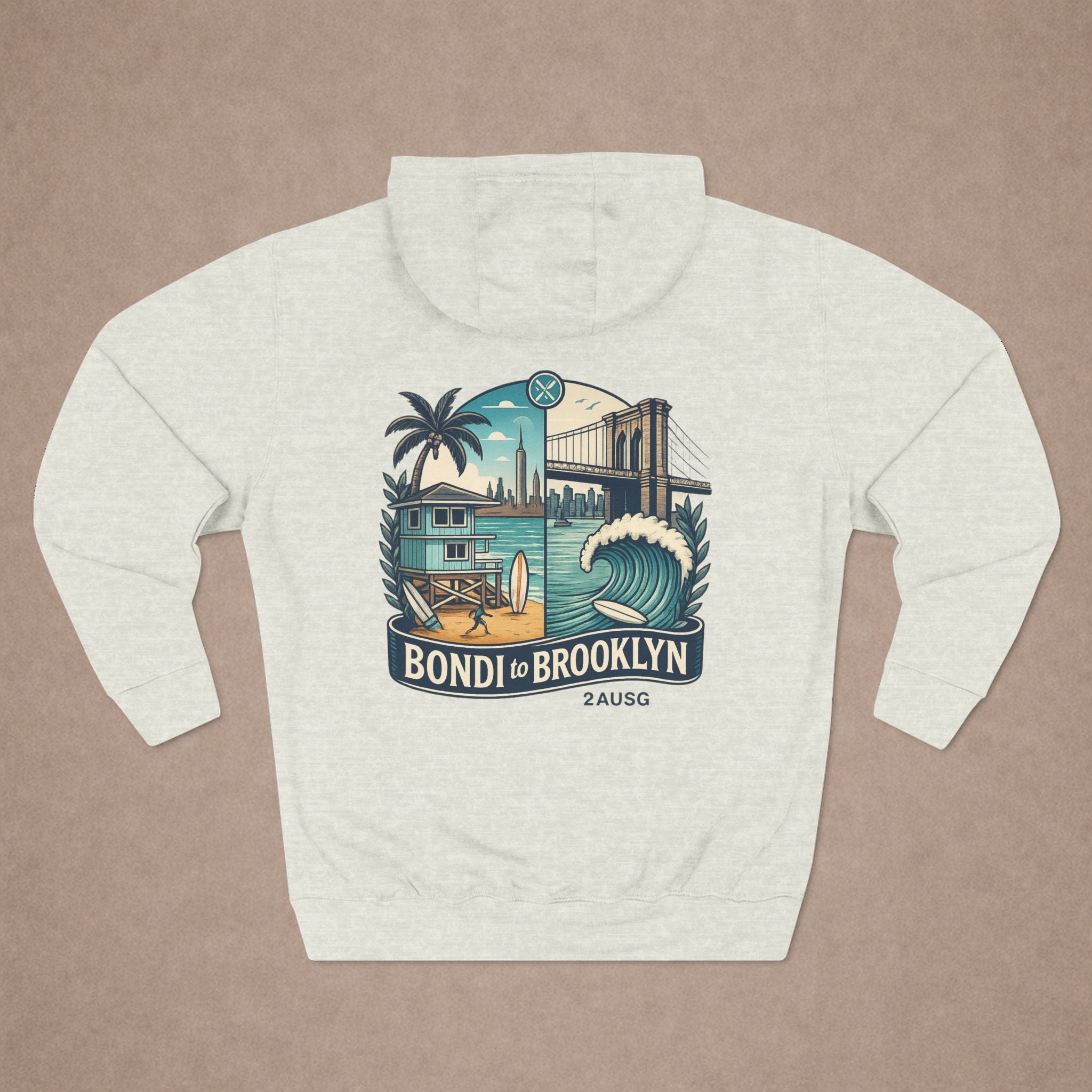 Urban City Designs, Brooklyn to Bondi Hoodie