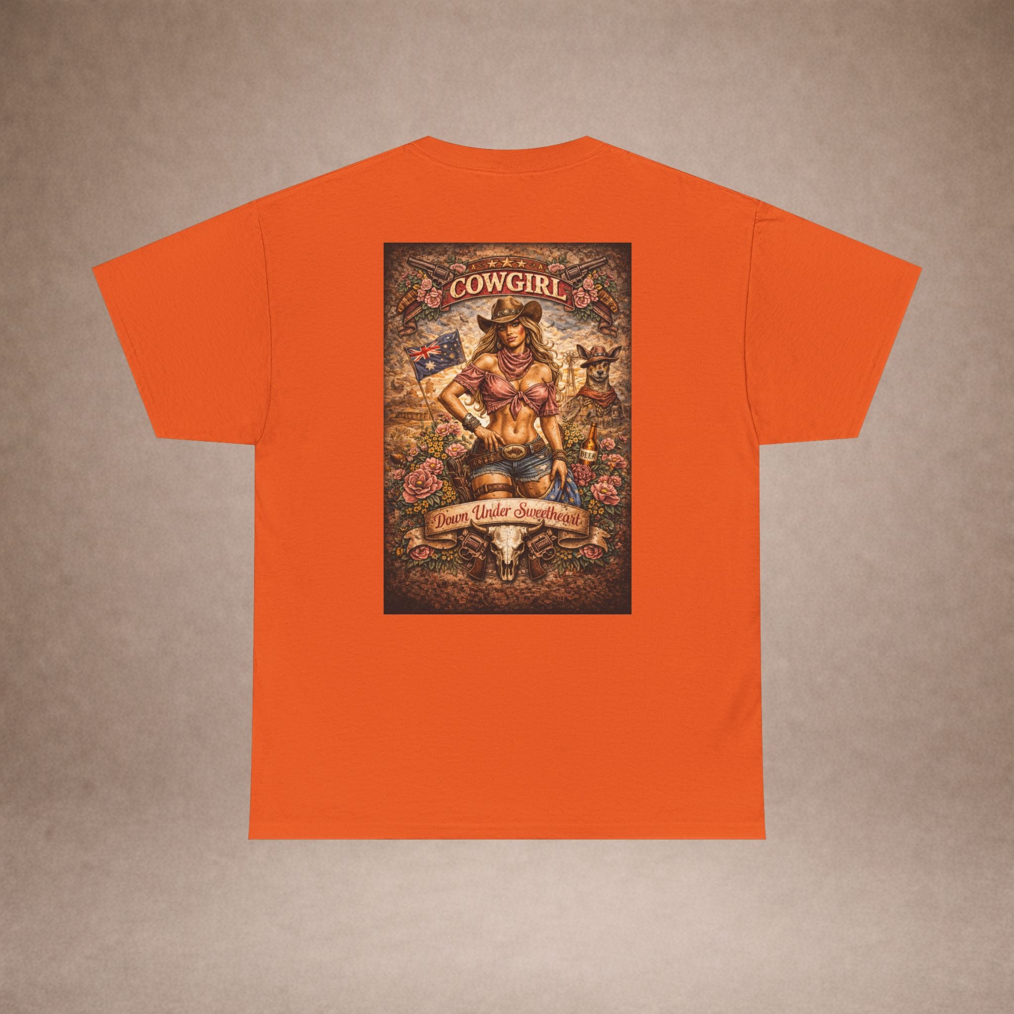 Cowgirl Western Pinup Tee Blonde