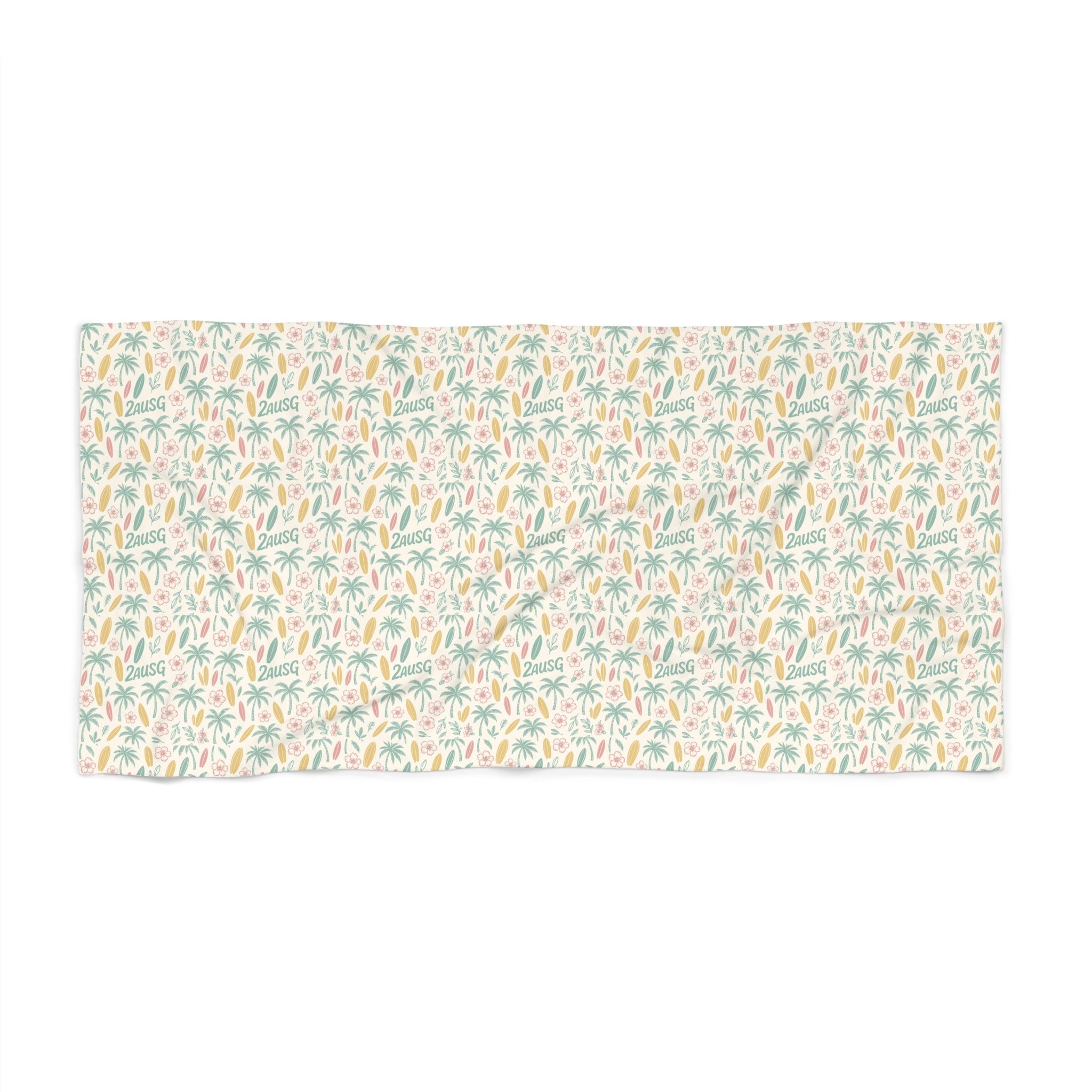 Our Aussie Style Beach Towel - Palm trees, Sand & Surf