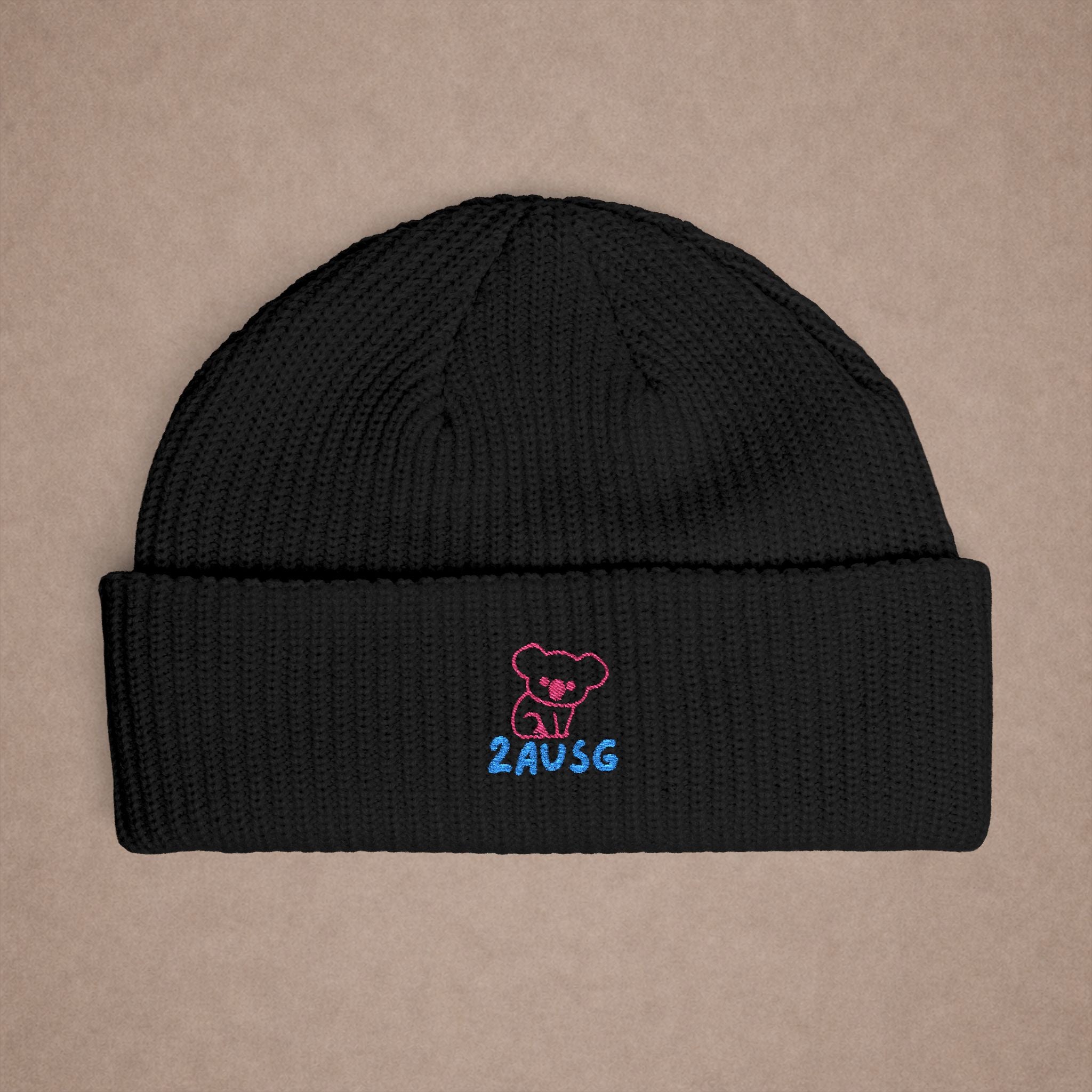 2AUSG Outline Cuff Beanie
