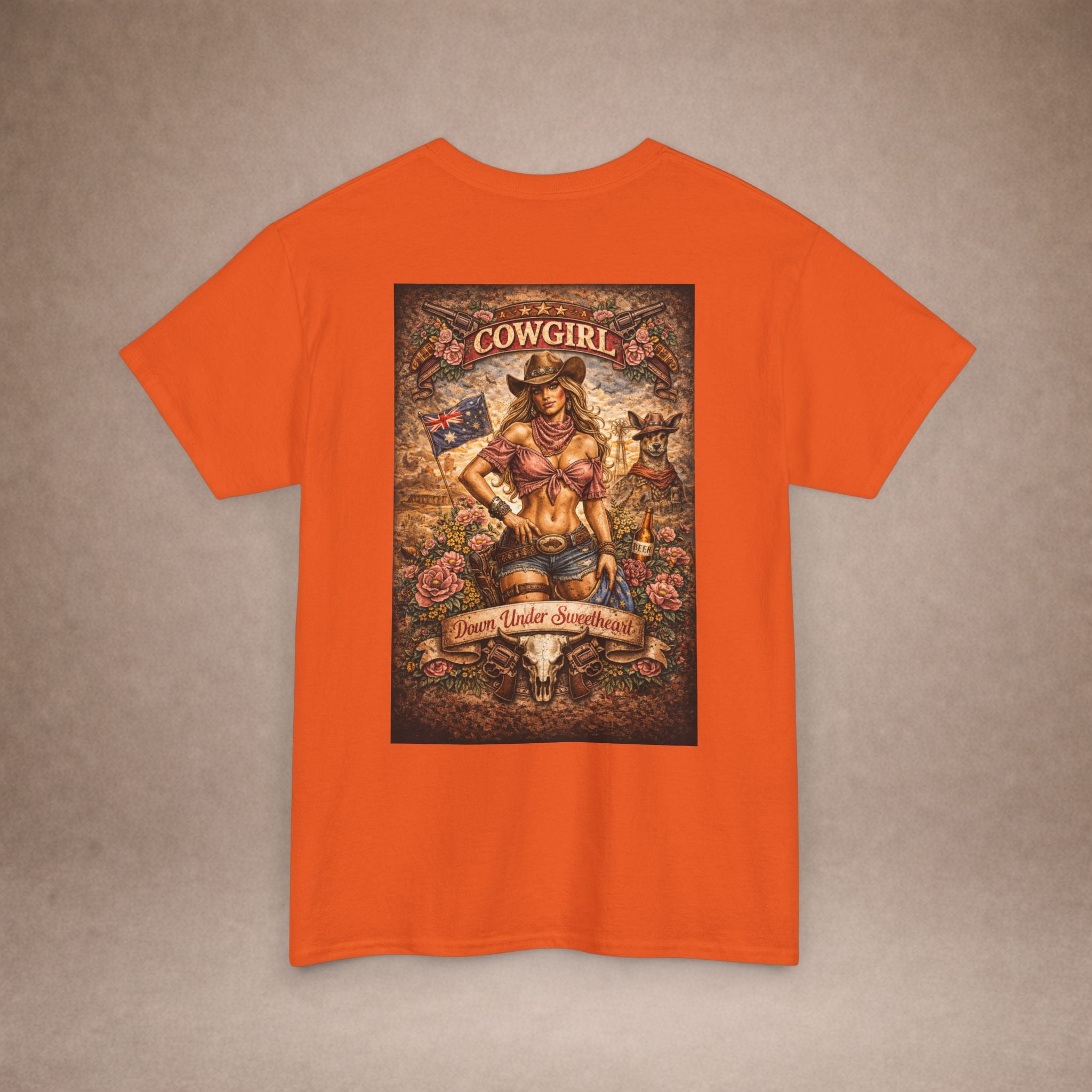 Cowgirl Western Pinup Tee Blonde