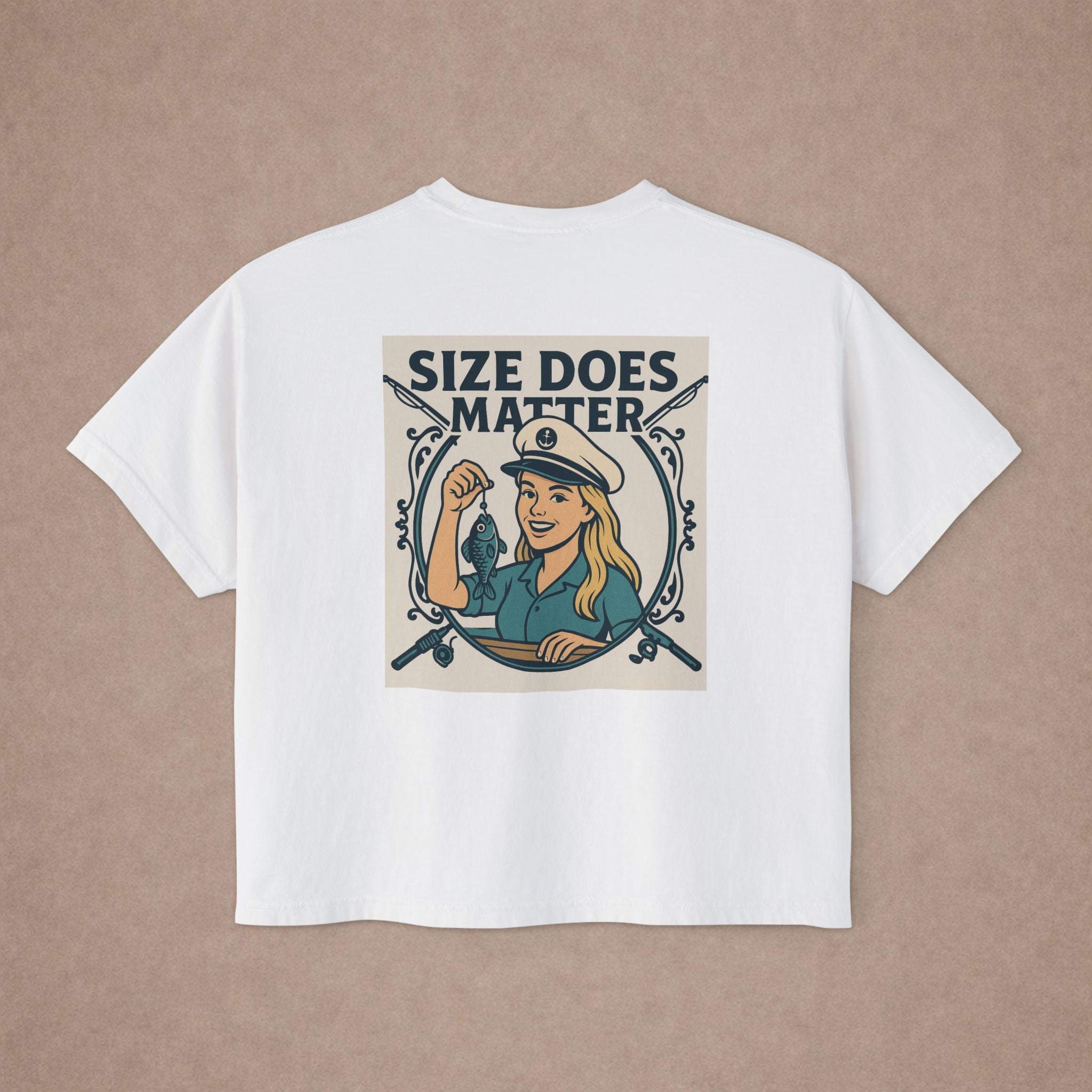Size Does Matter graphic tee Women's Boxy Tee - Limited Edition