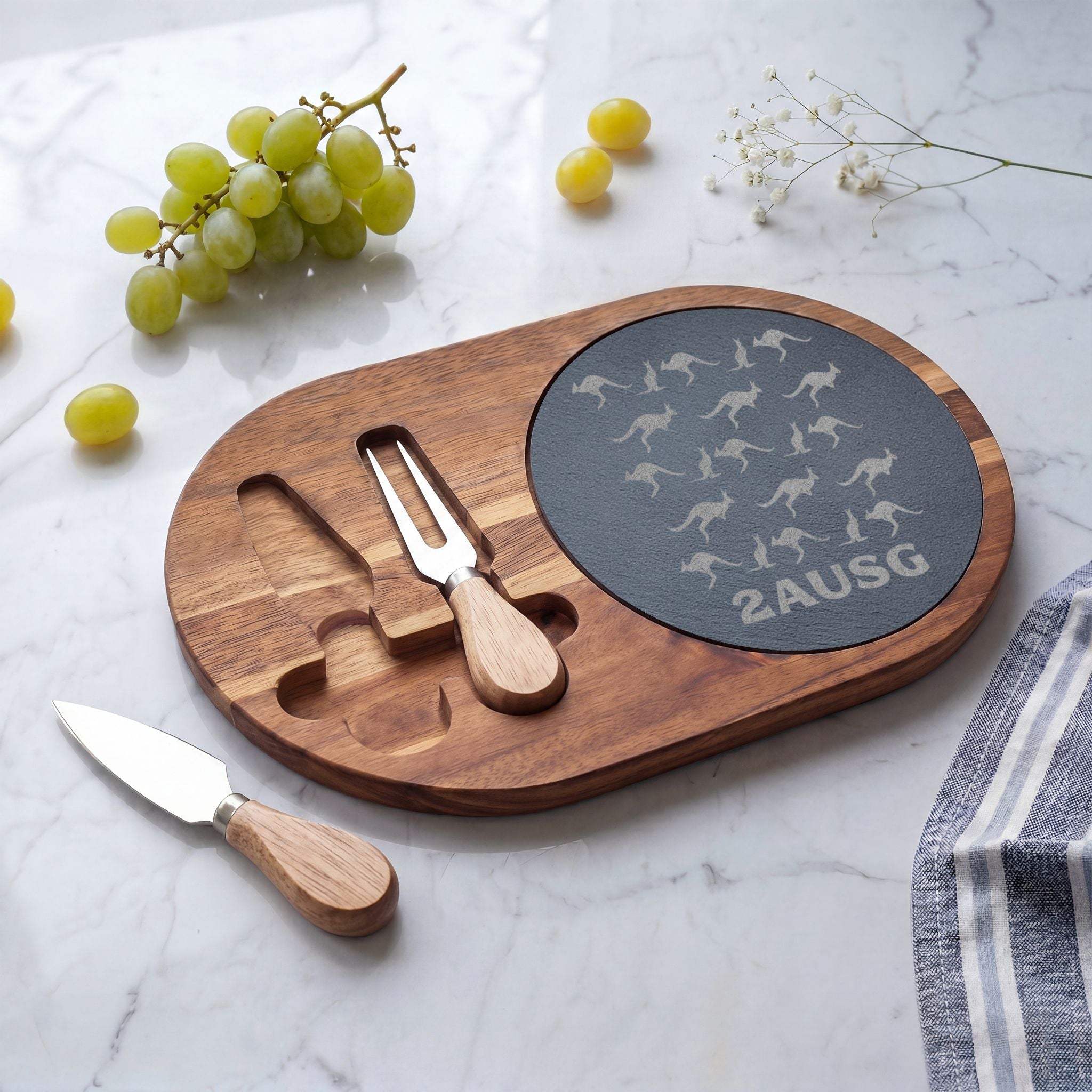 2AUSG  Slate Charcuterie Board