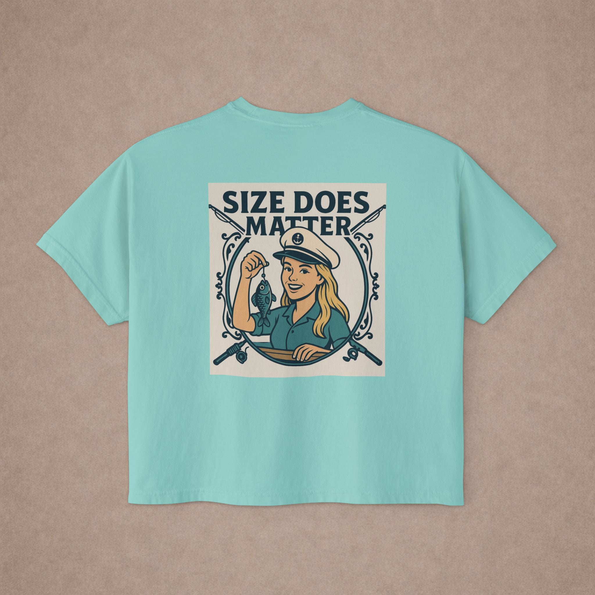 Size Does Matter graphic tee Women's Boxy Tee - Limited Edition