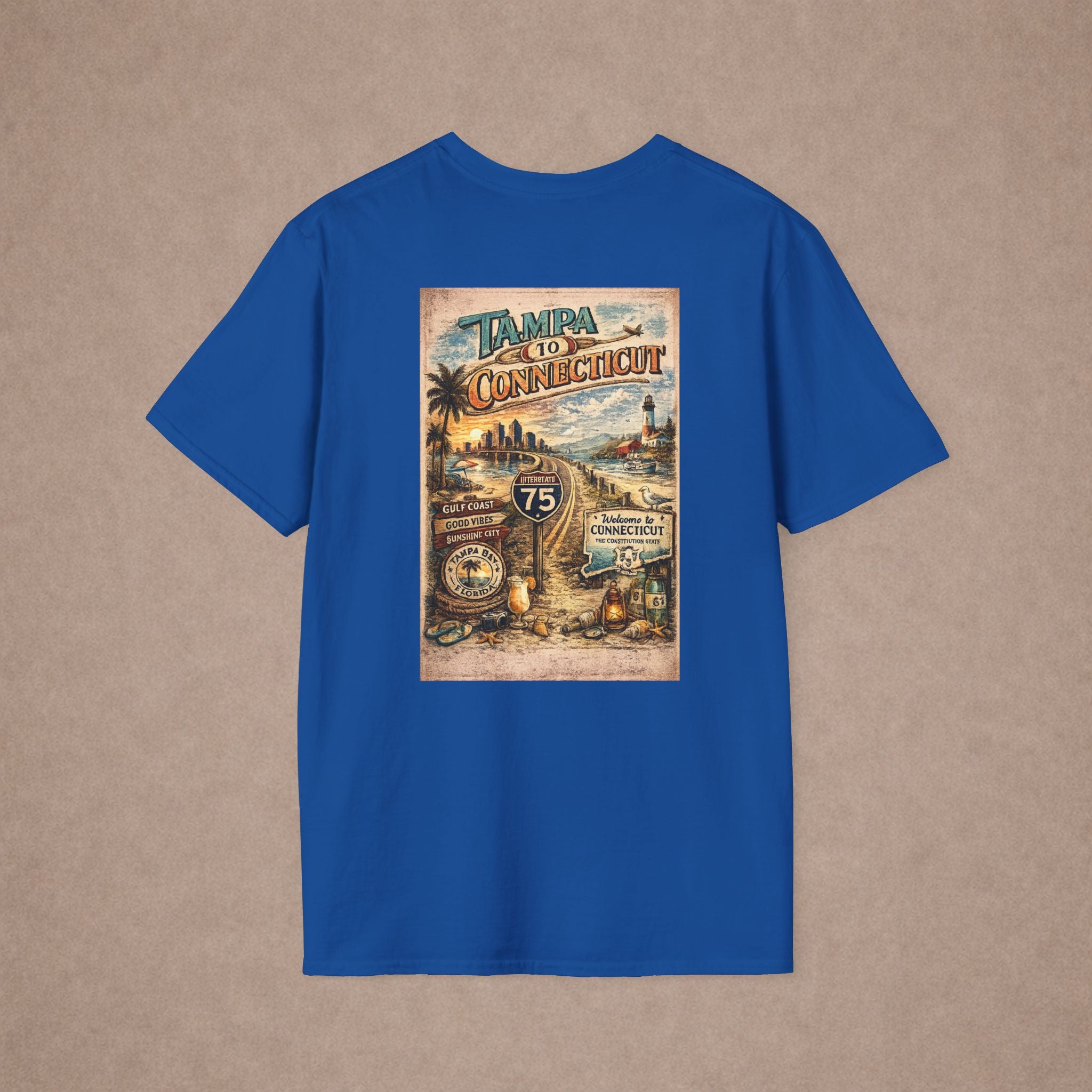 Tampa to Conneticut Tshirt