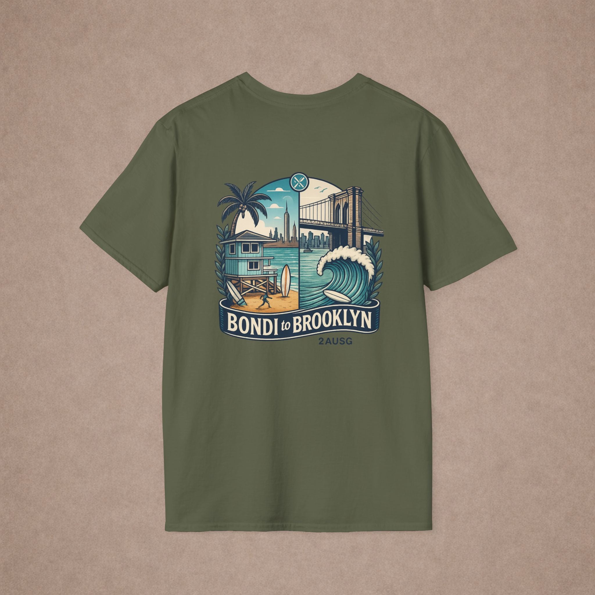 Bondi to Brooklyn Urban city Tshirt