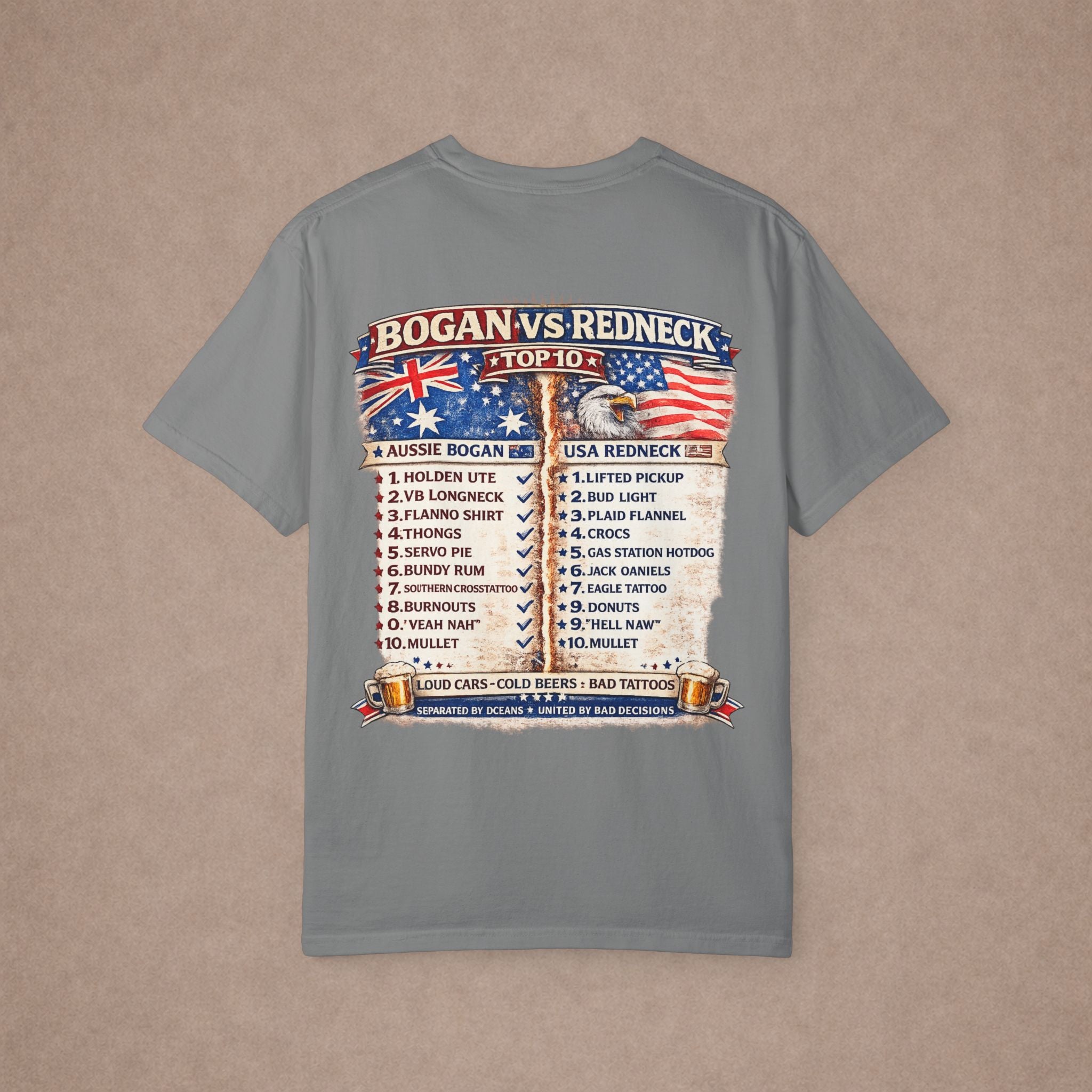 T-Shirt — "Bogan vs Redneck"