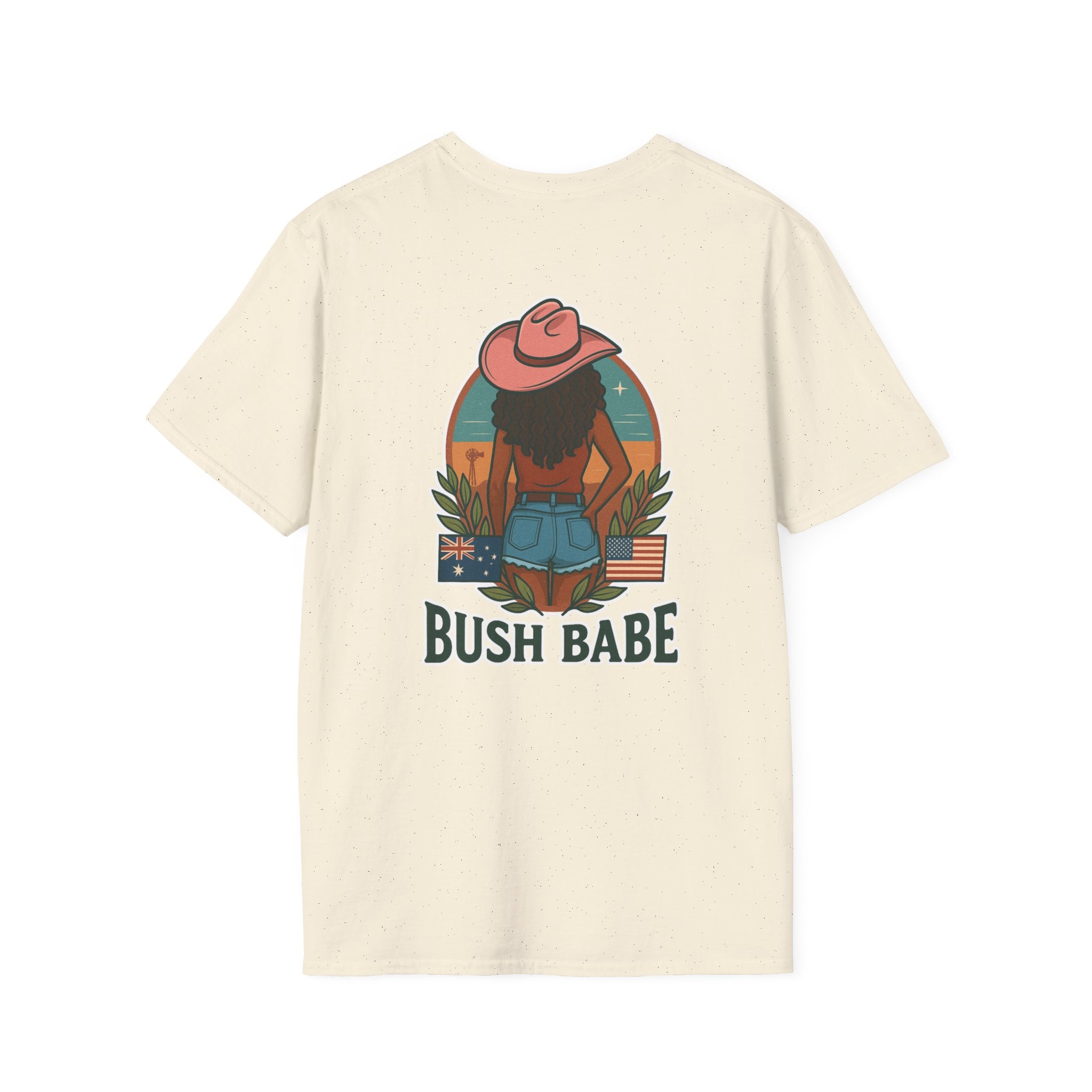 Bush Babe Graphic T-Shirt  Curly Hair