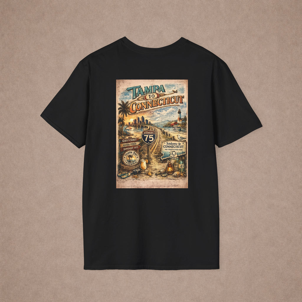 Tampa to Conneticut Tshirt