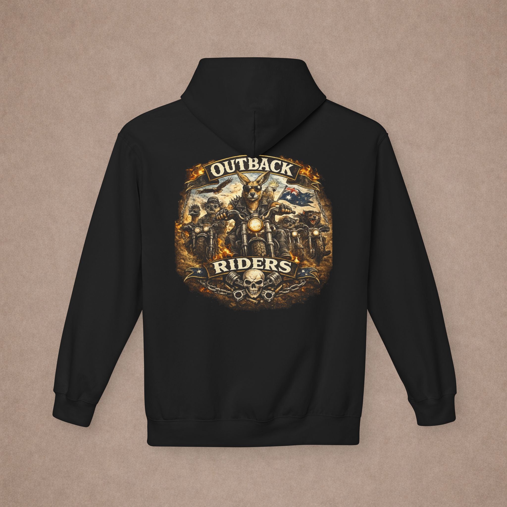 Aussie Biker Style  Hoodie