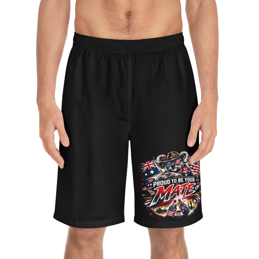 Proud To Be Your Mate board shorts
