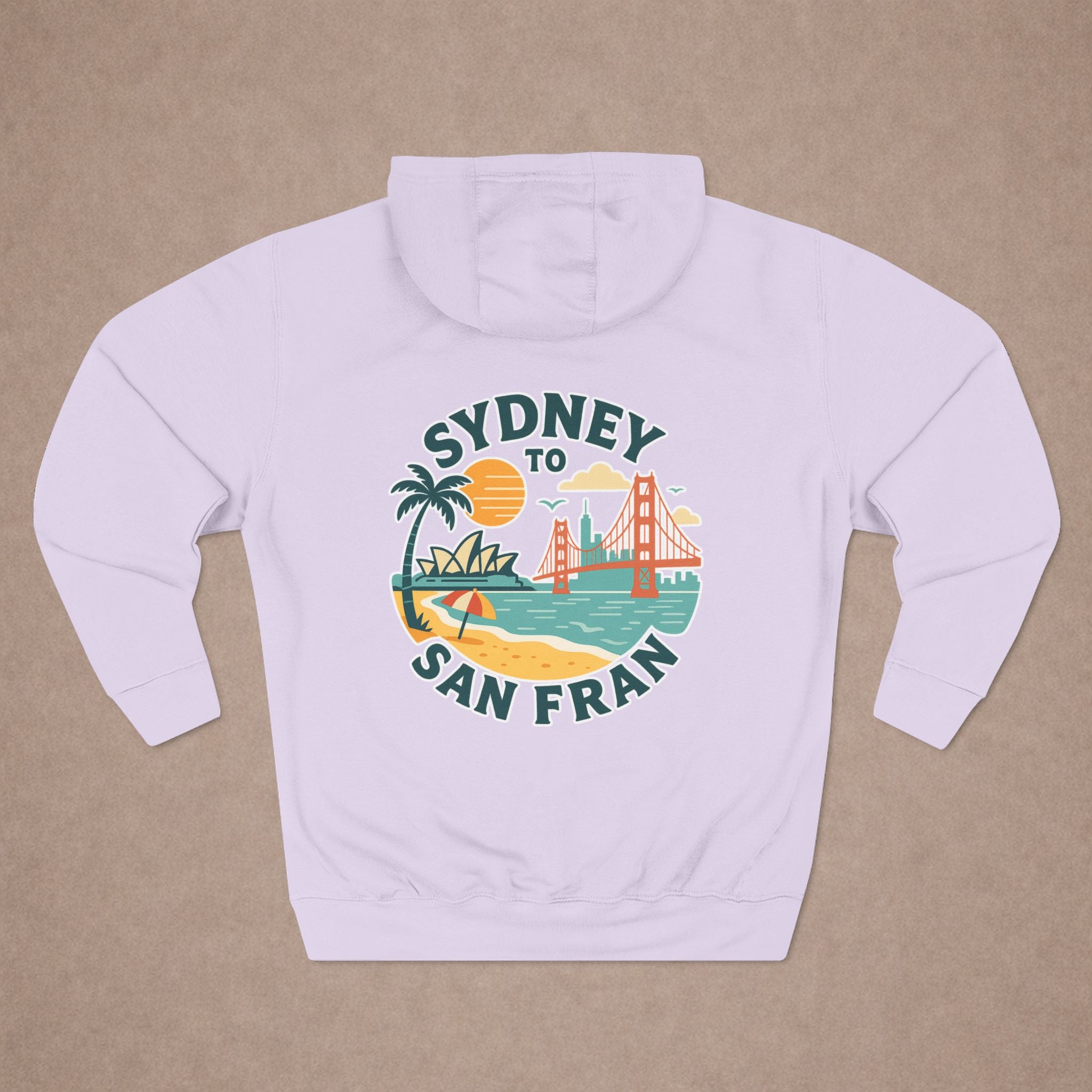 Urban City  Design Sydney to San Fran Hoodie