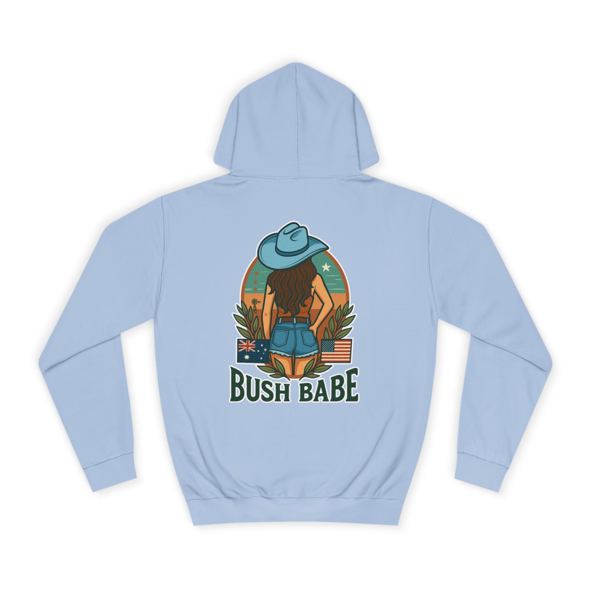 College Hoodie - Bush Babe Brunette Design