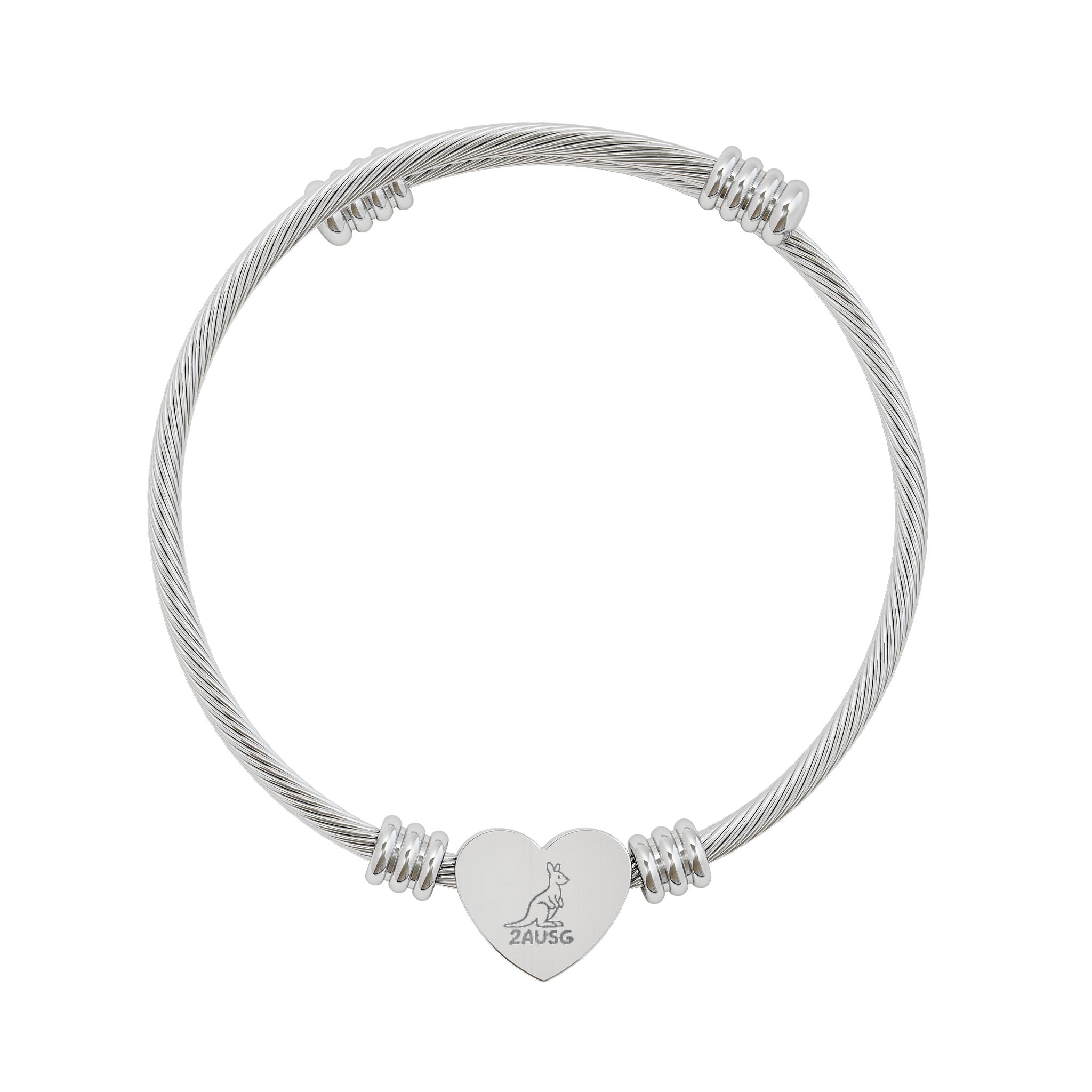 2AUSG Heart Bracelet