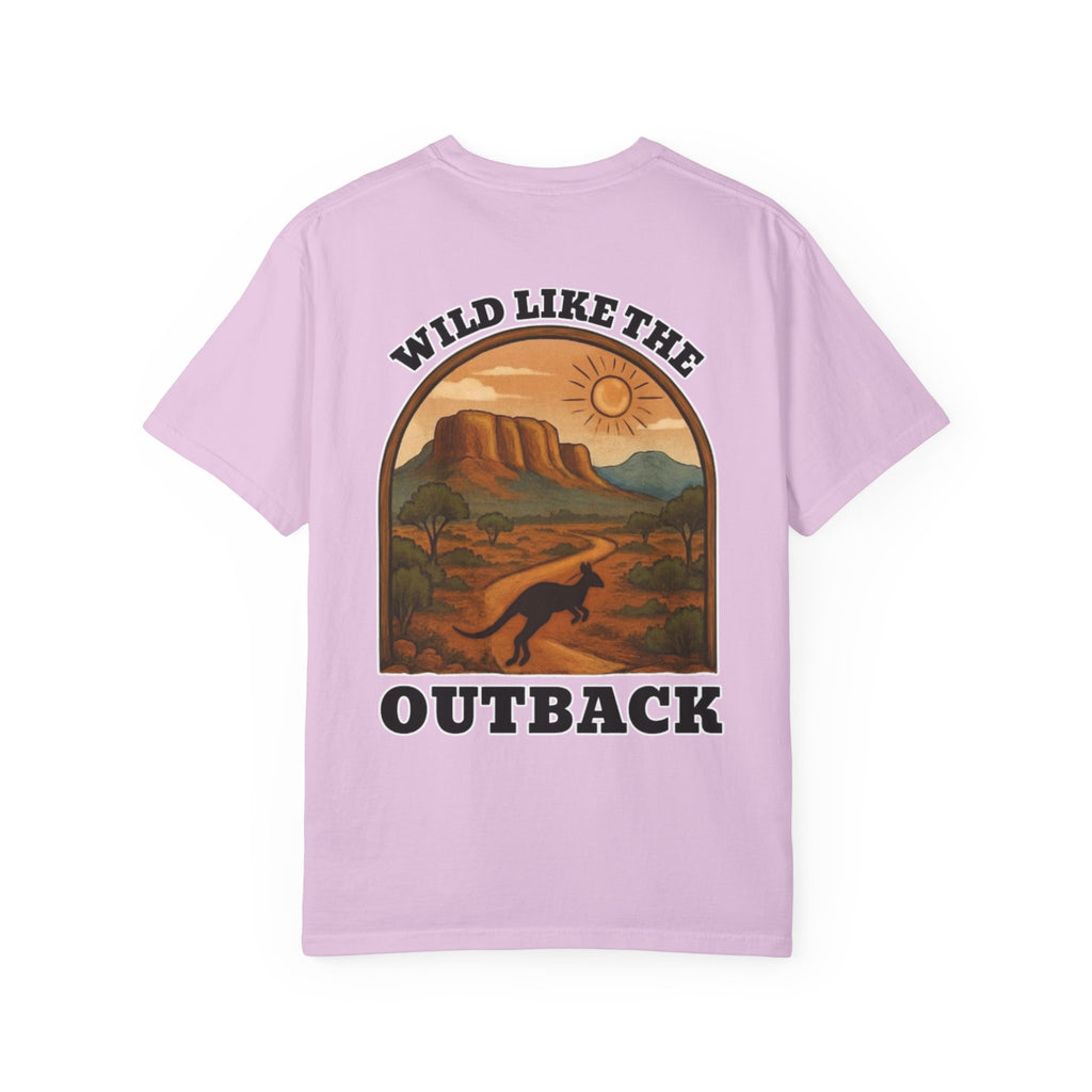 Wild Like The Outback, a tee that brings the rugged Aussie landscape to life.