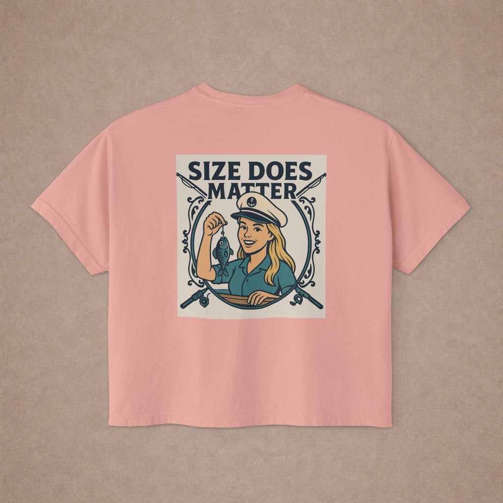 Size Does Matter graphic tee Women's Boxy Tee - Limited Edition