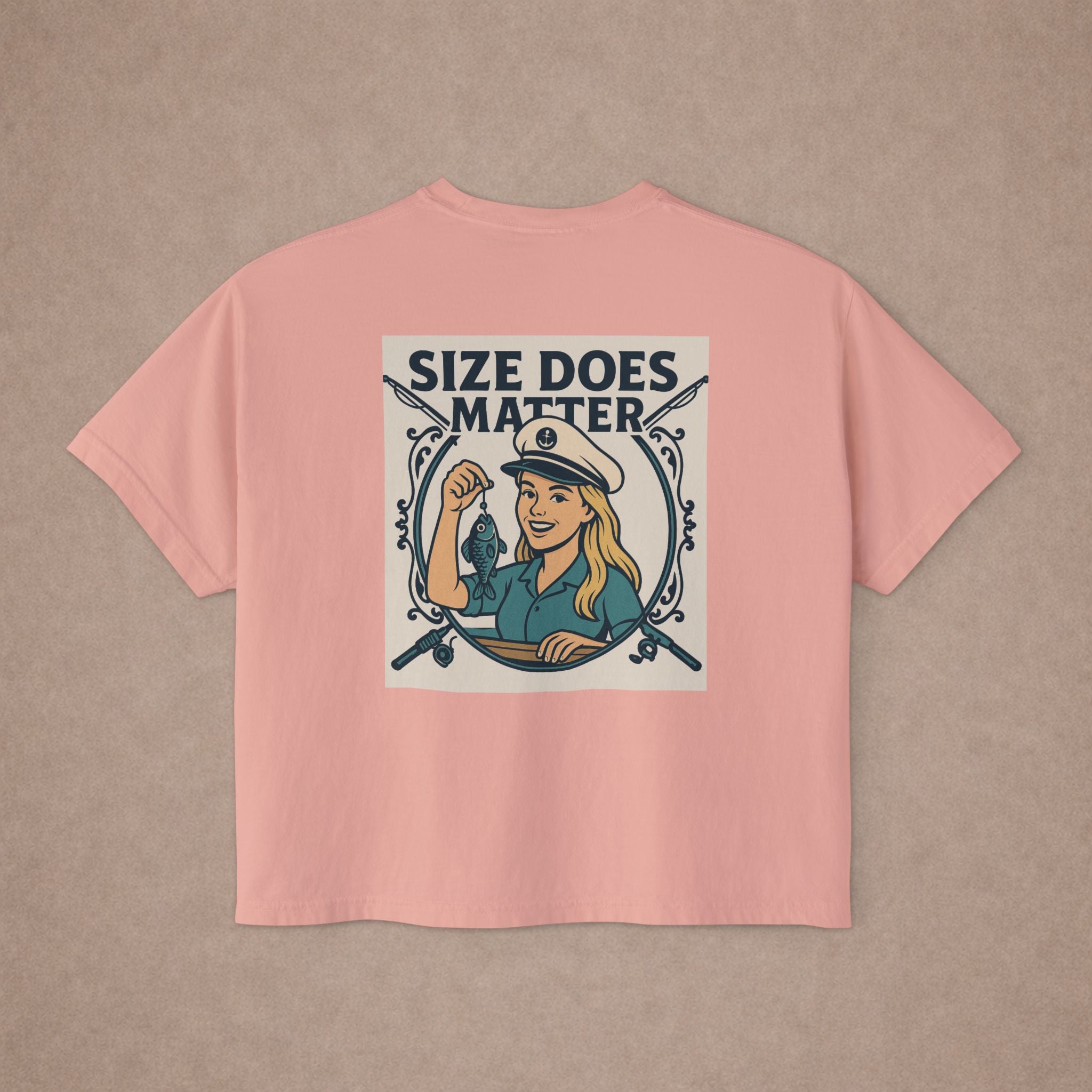 Size Does Matter graphic tee Women's Boxy Tee - Limited Edition