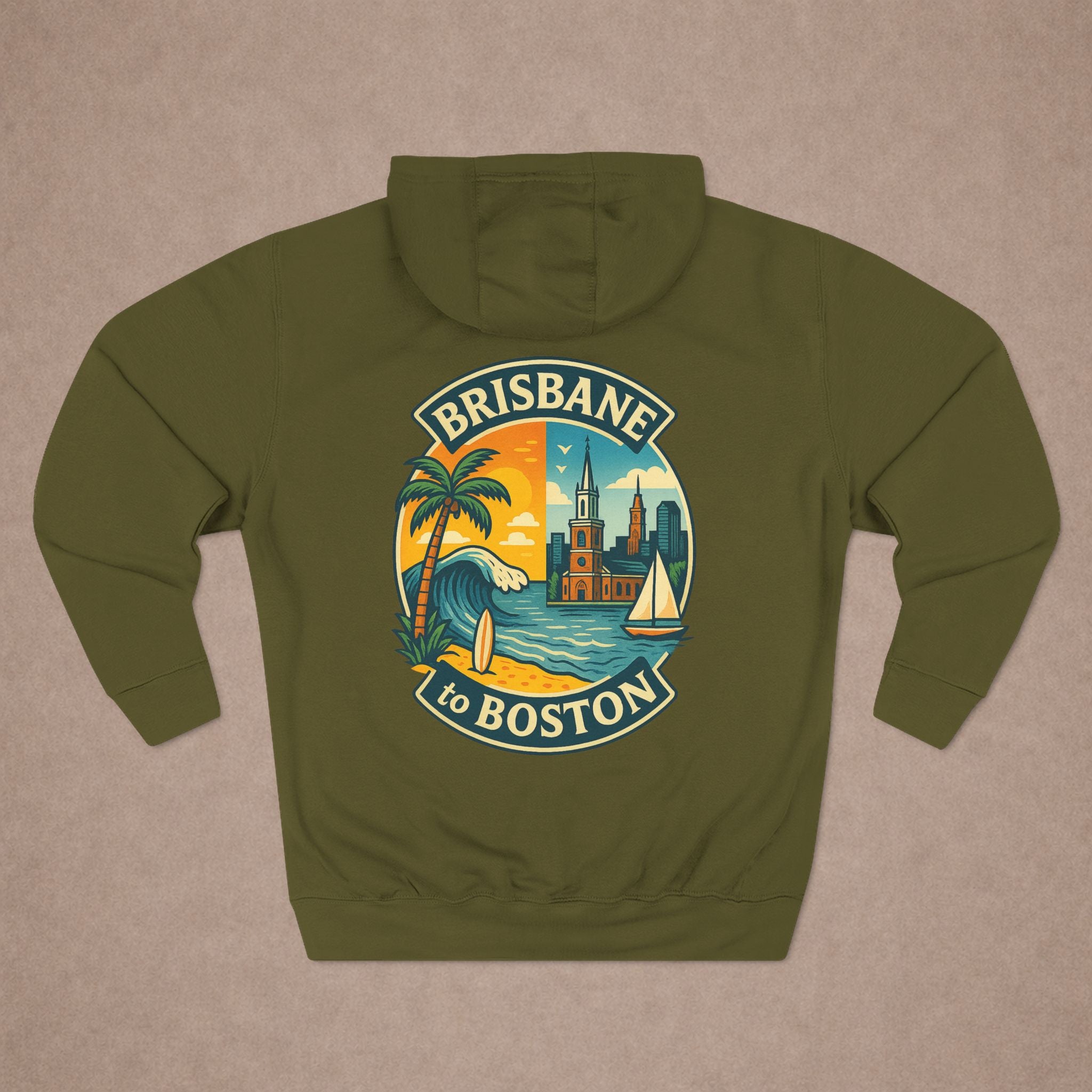 Urban City Designn - Bondi Beach to Boston Hoodie